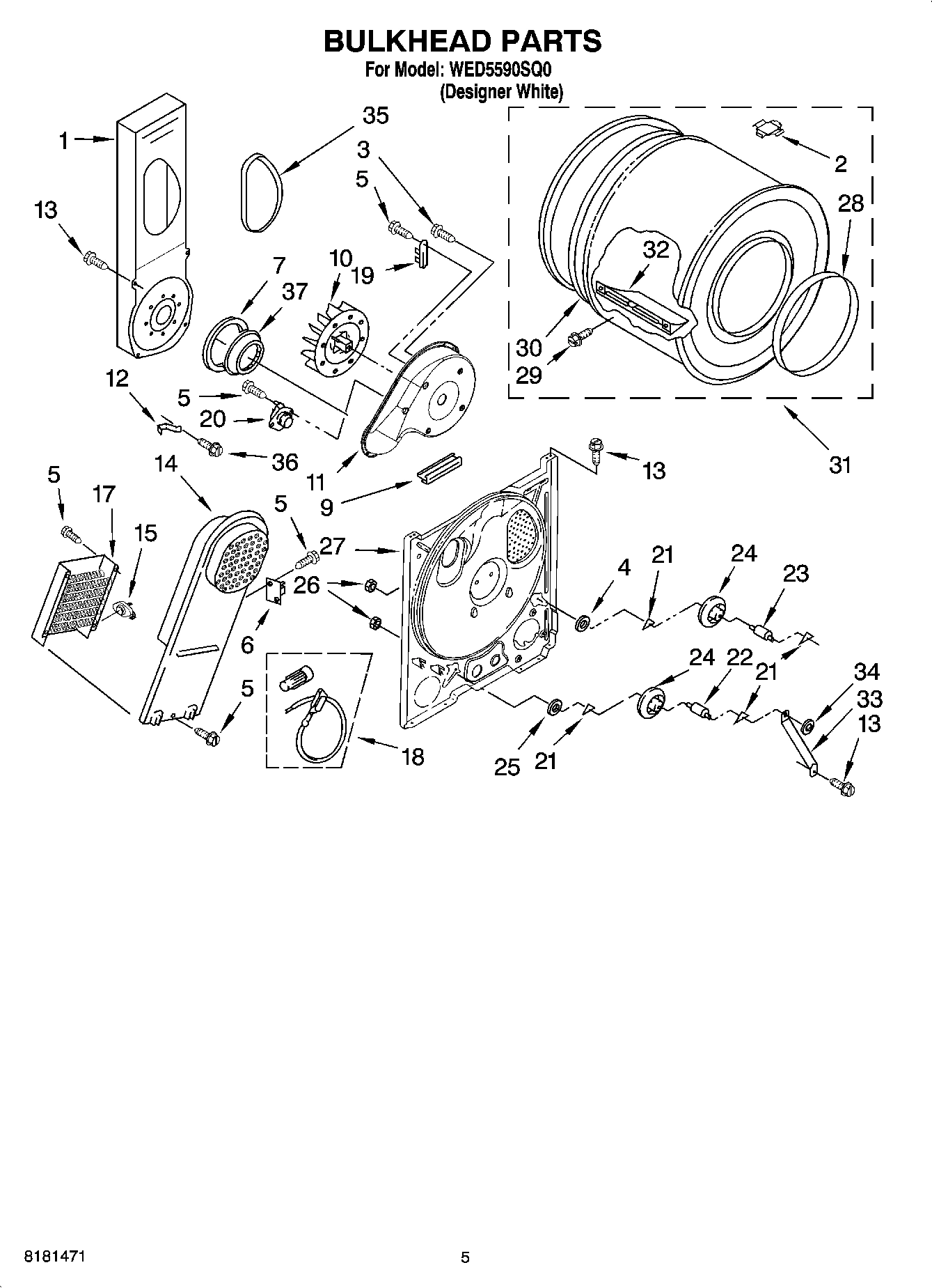 03 - BULKHEAD PARTS, OPTIONAL PARTS (NOT INCLUDED)