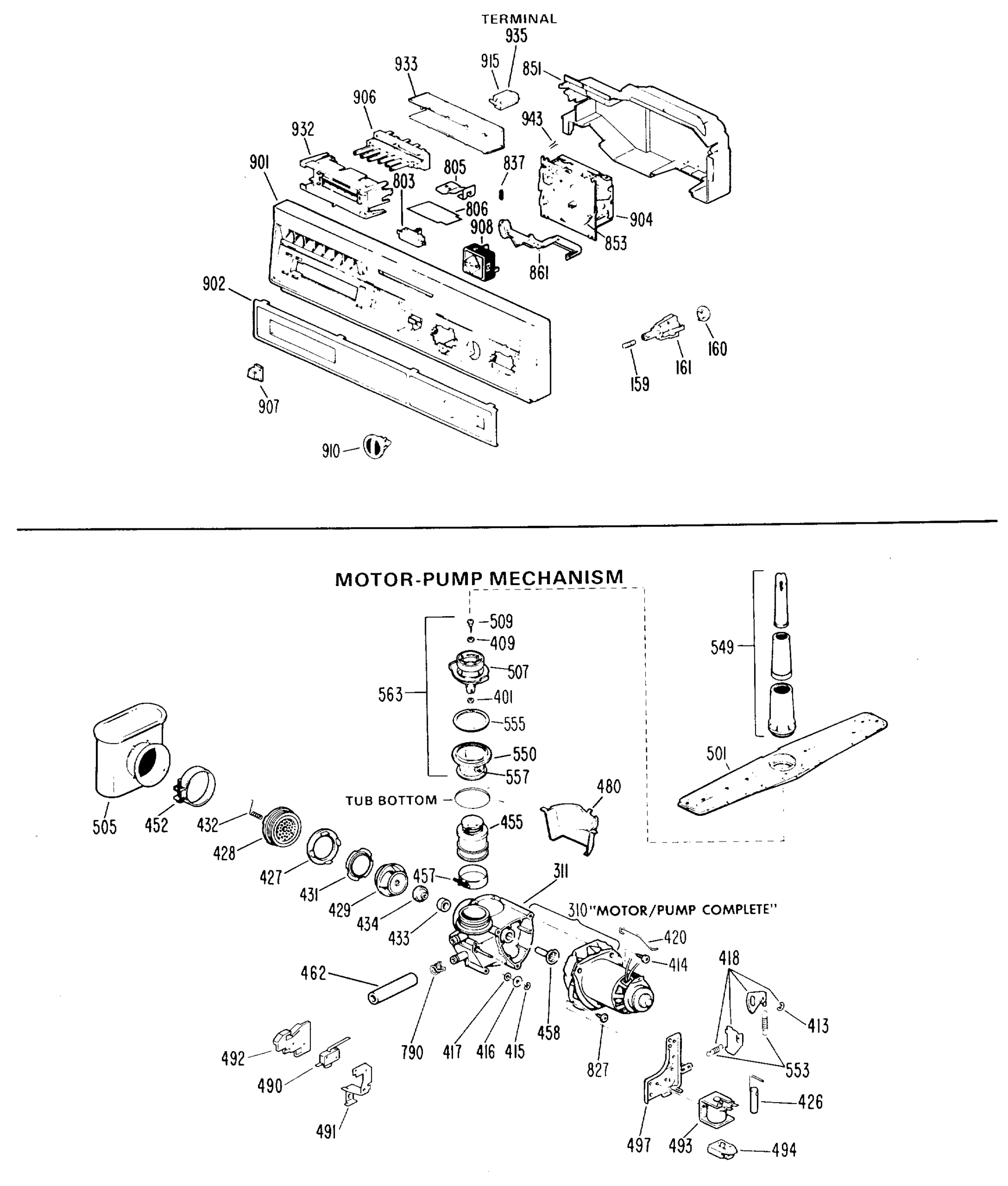 MOTOR-PUMP MECHANISM