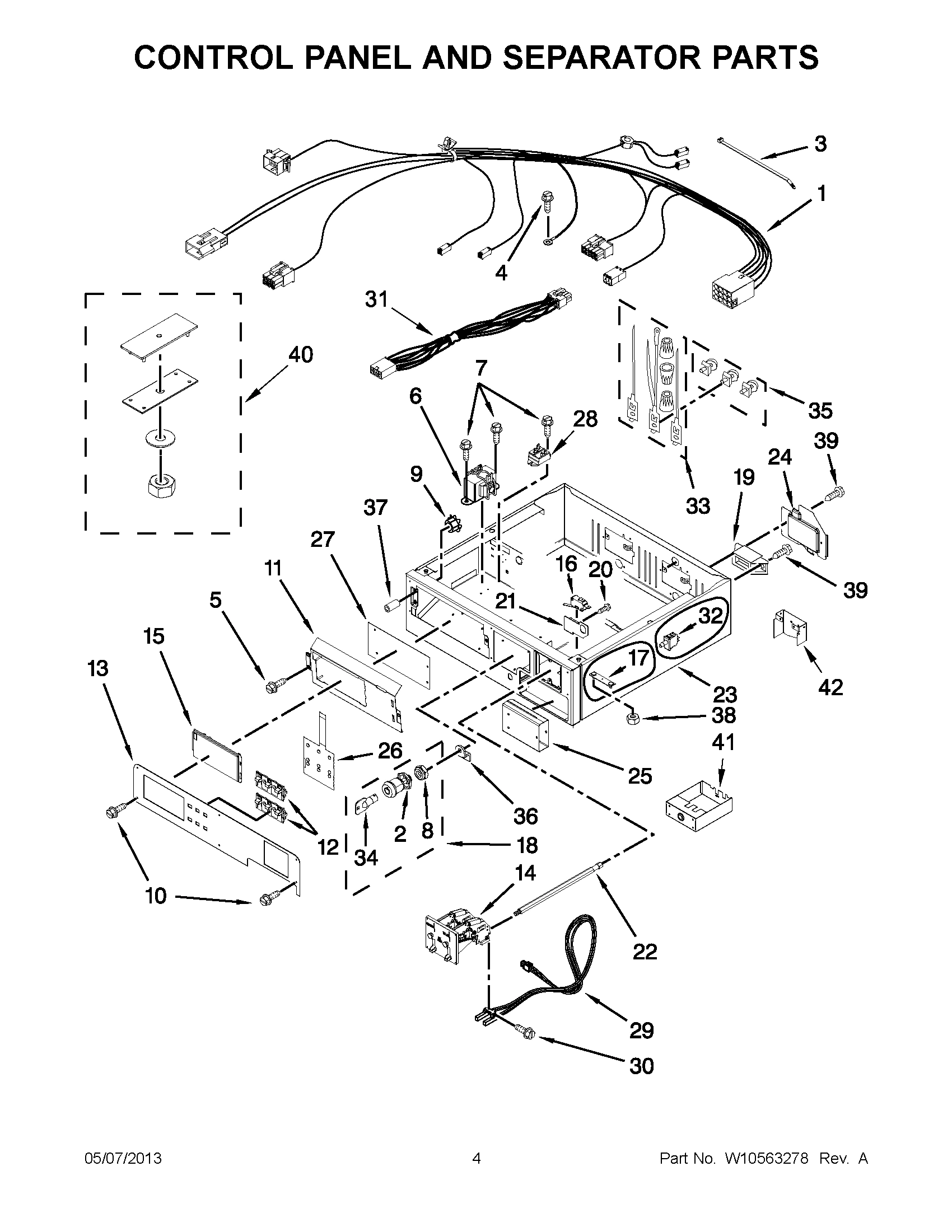 02 - CONTROL PANEL AND SEPARATOR PARTS