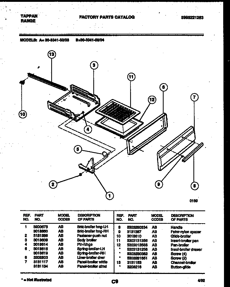 05 - BROILER DRAWER PARTS