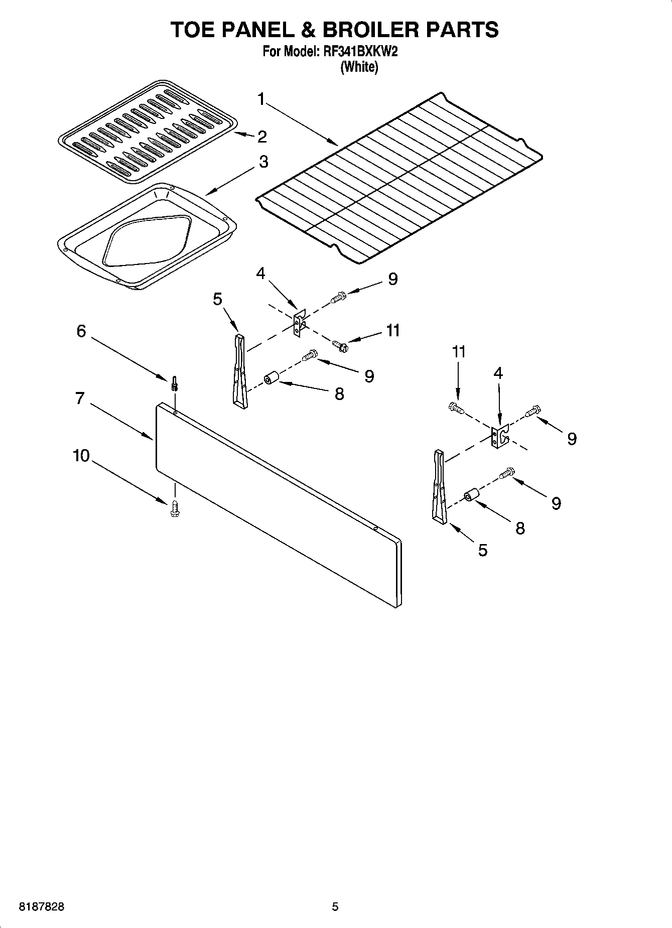 04 - TOE PANEL & BROILER PARTS