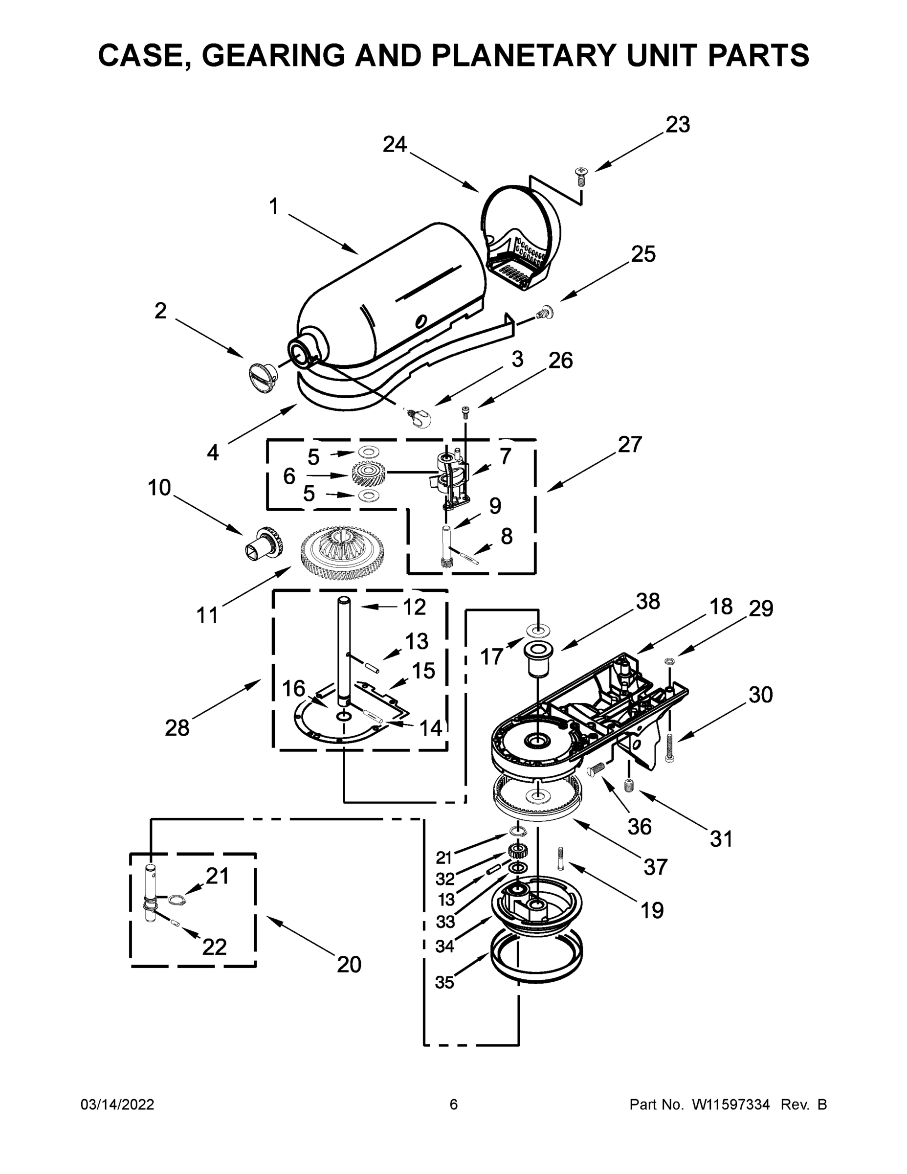 04 - CASE, GEARING AND PLANETARY UNIT PARTS