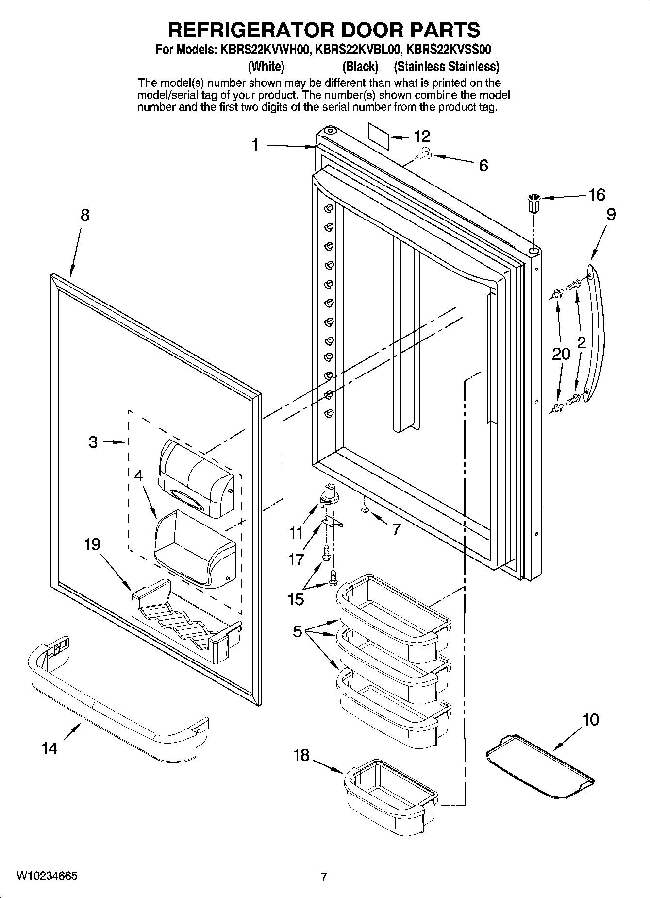 05 - REFRIGERATOR DOOR PARTS