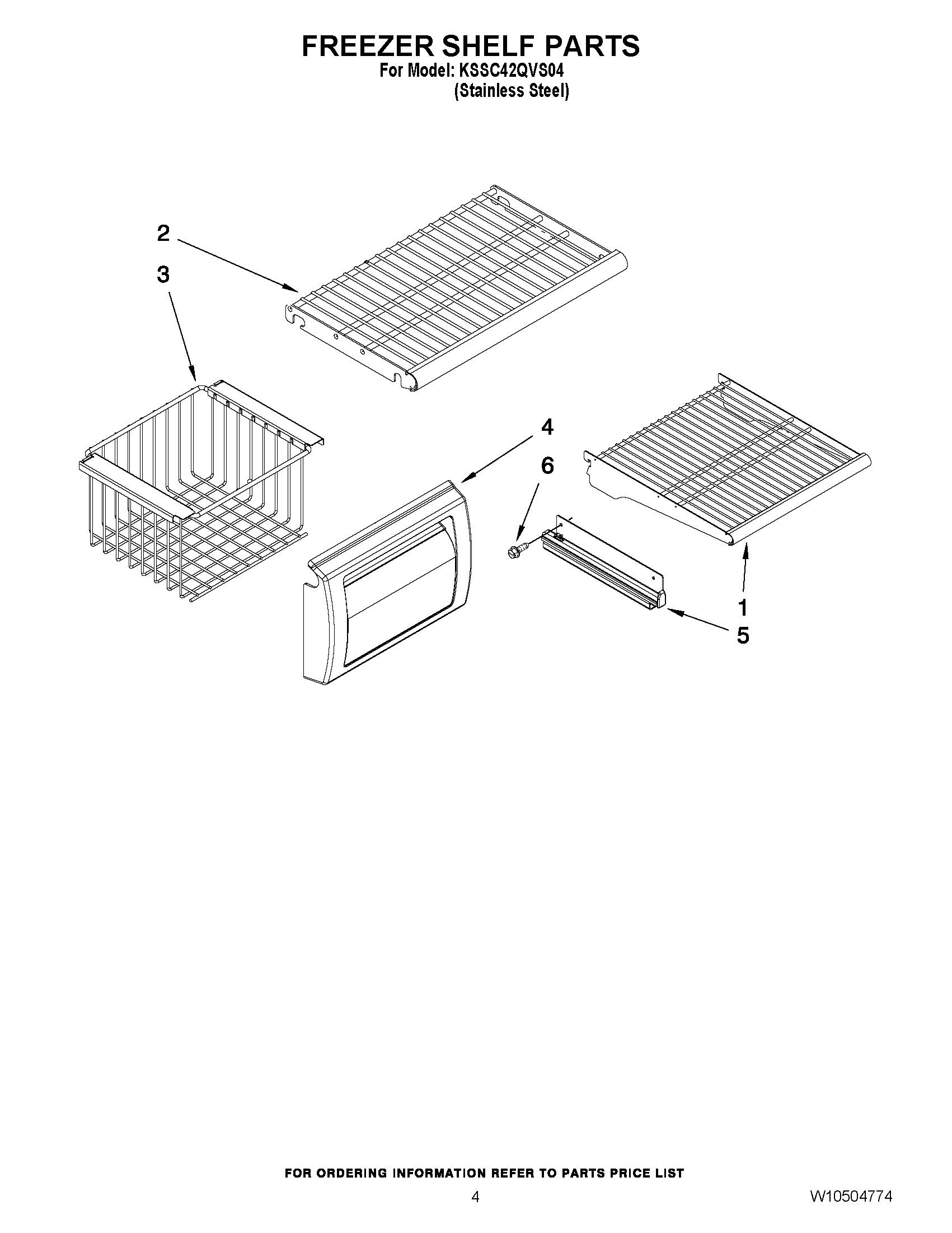 03 - FREEZER SHELF PARTS