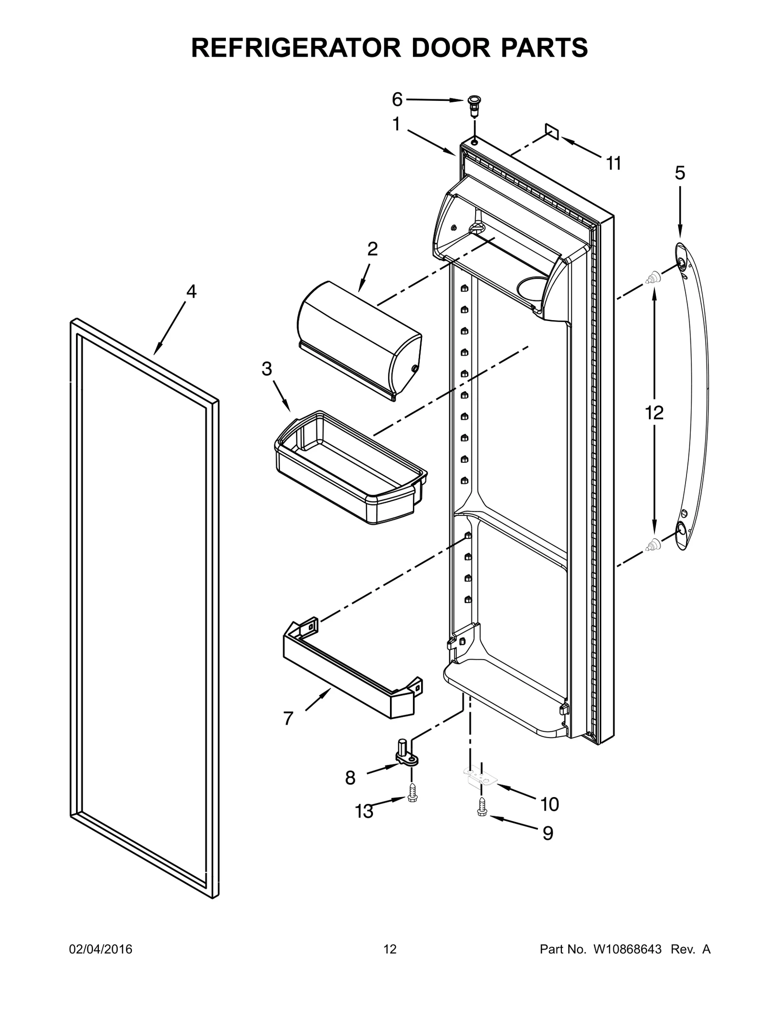 REFRIGERATOR DOOR PARTS