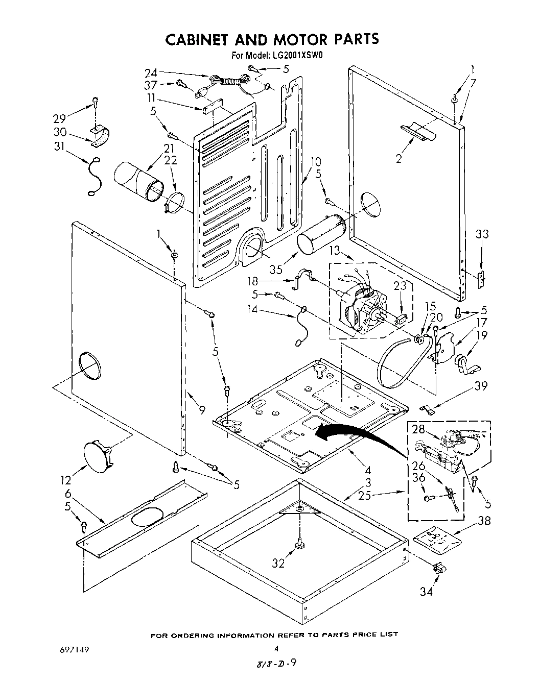 03 - CABINET AND MOTOR