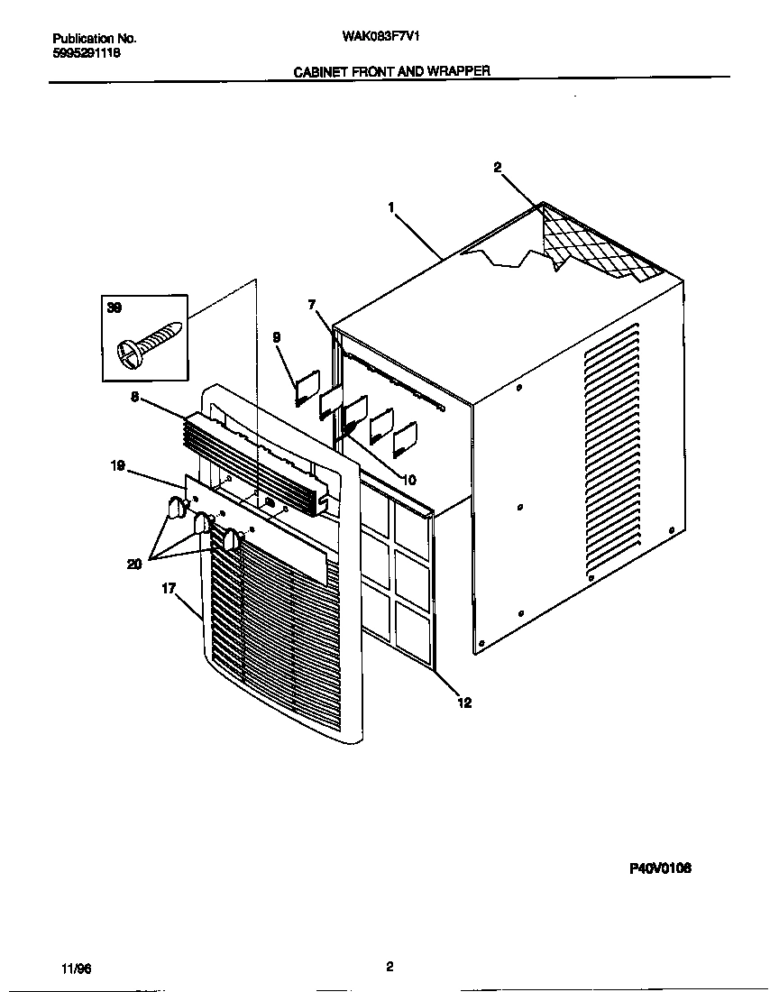 02 - CABINET FRONT AND WRAPPER