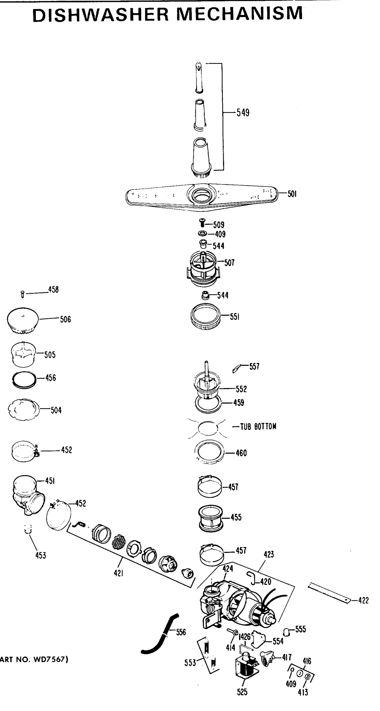 DISHWASHER MECHANISM
