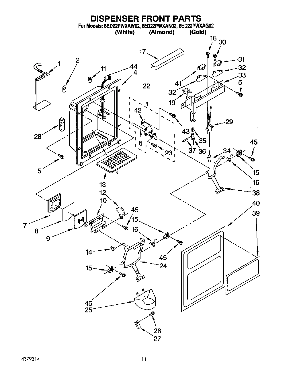 08 - DISPENSER FRONT