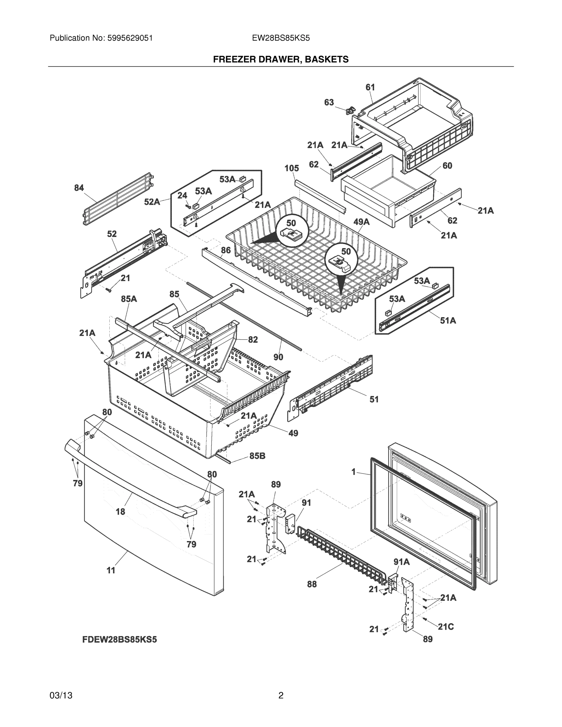 03 - FREEZER DRAWER, BASKETS