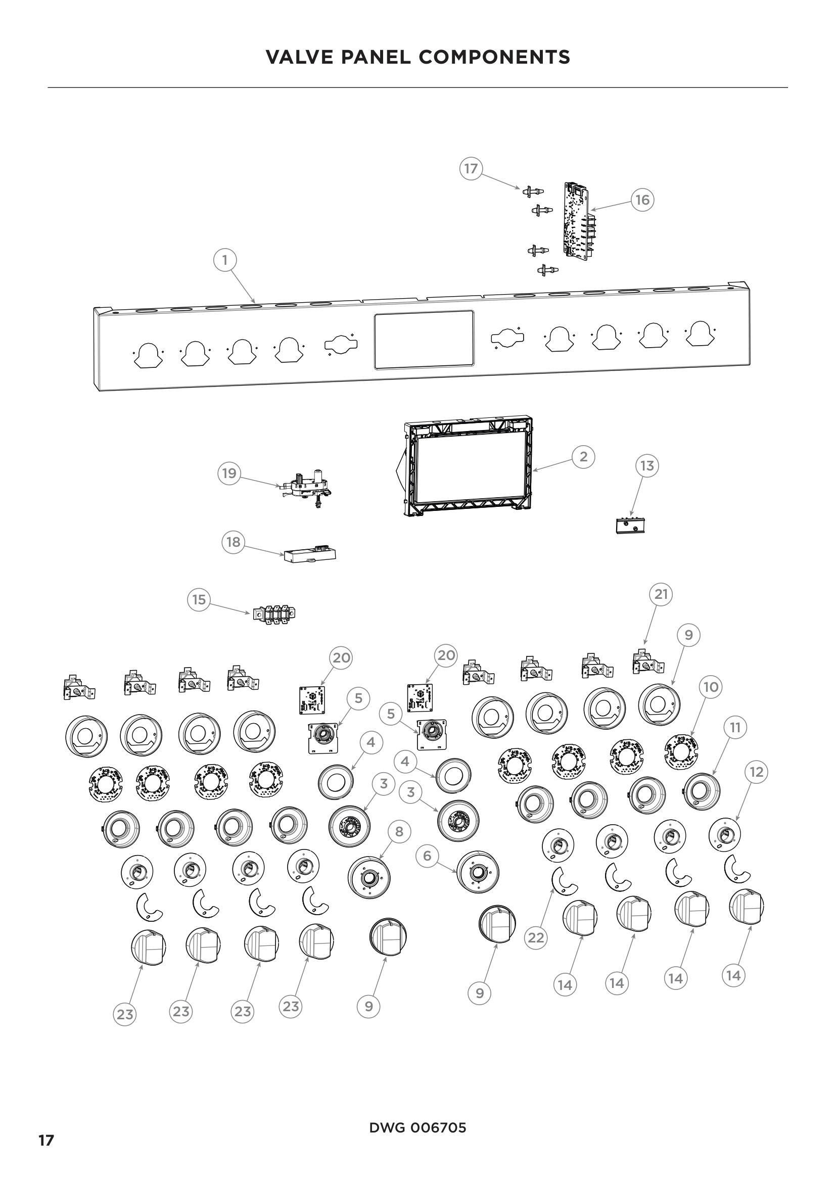 VALVE PANEL COMPONENTS