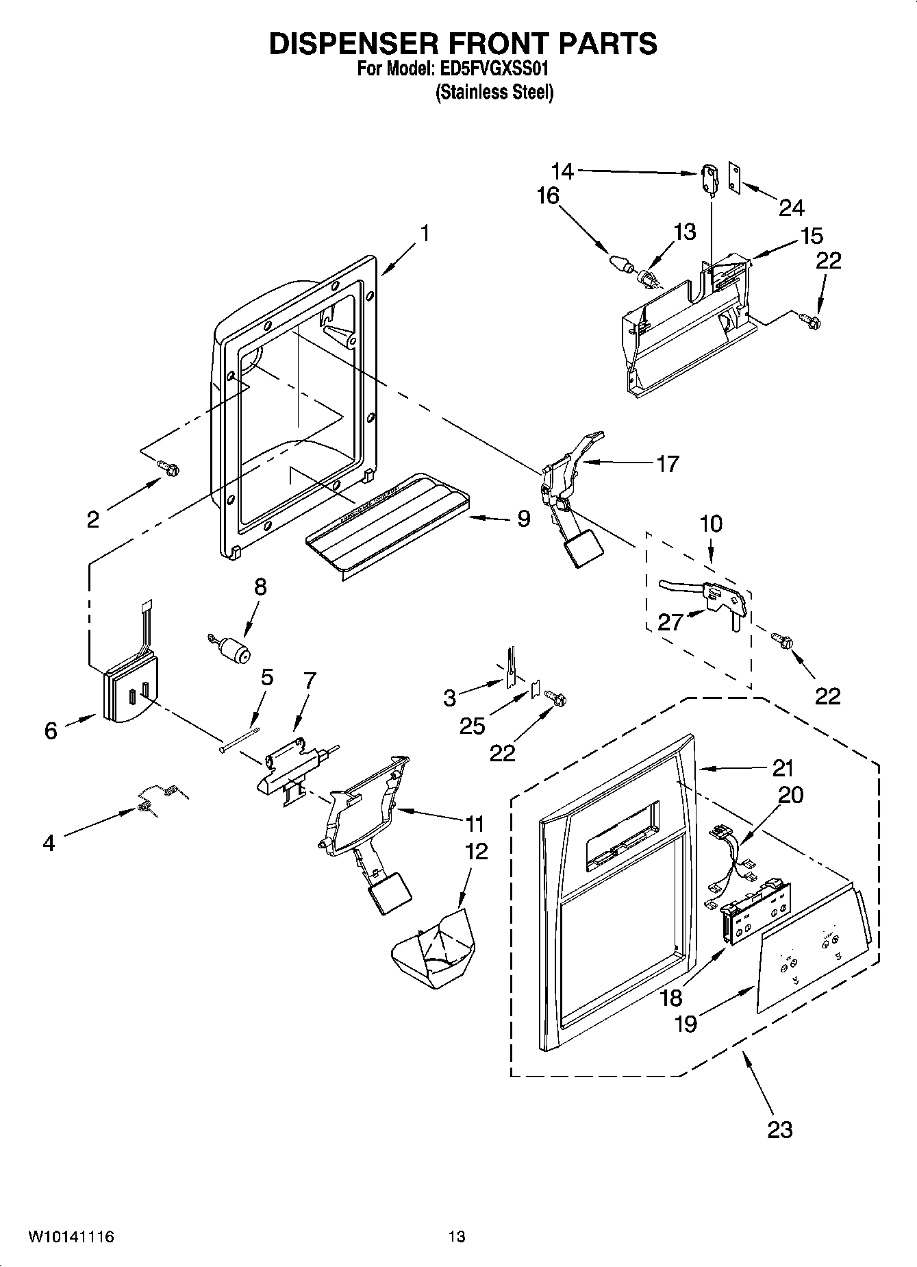 08 - DISPENSER FRONT PARTS