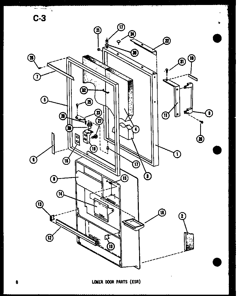 03 - LOWER DOOR PARTS (ESR)