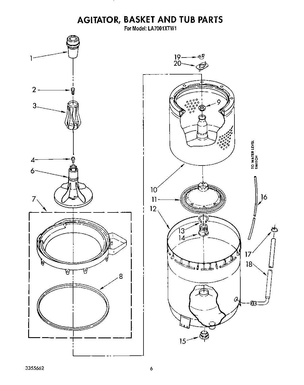 05 - AGITATOR, BASKET AND TUB