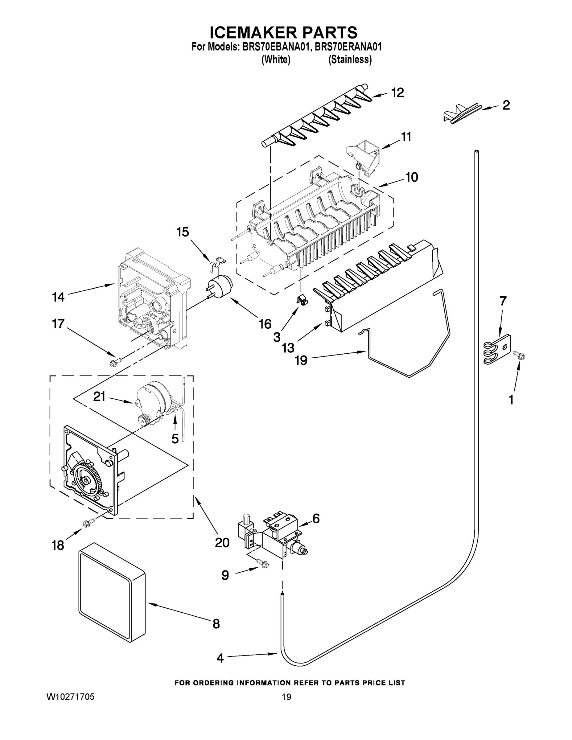 12 - ICEMAKER PARTS