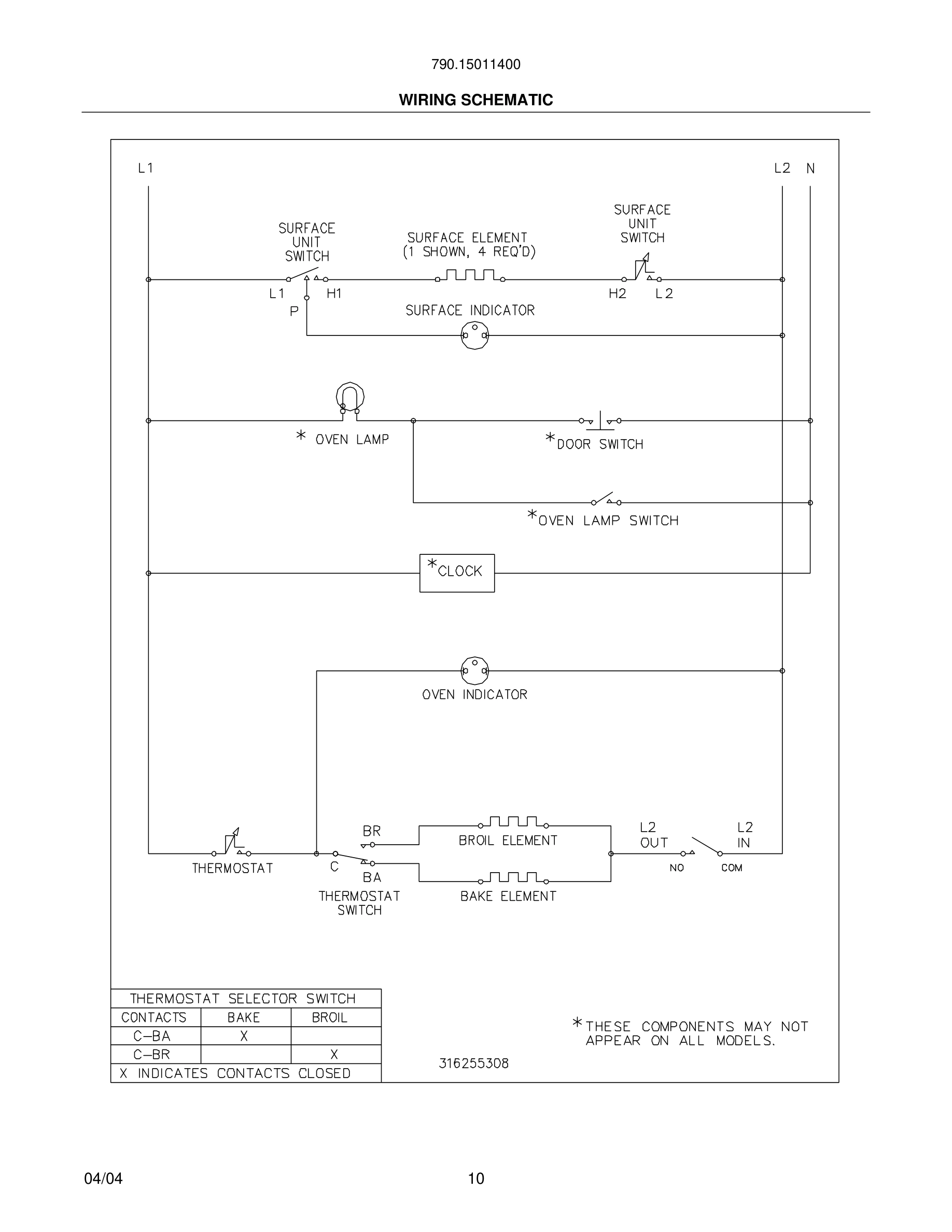 10 - WIRING SCHEMATIC