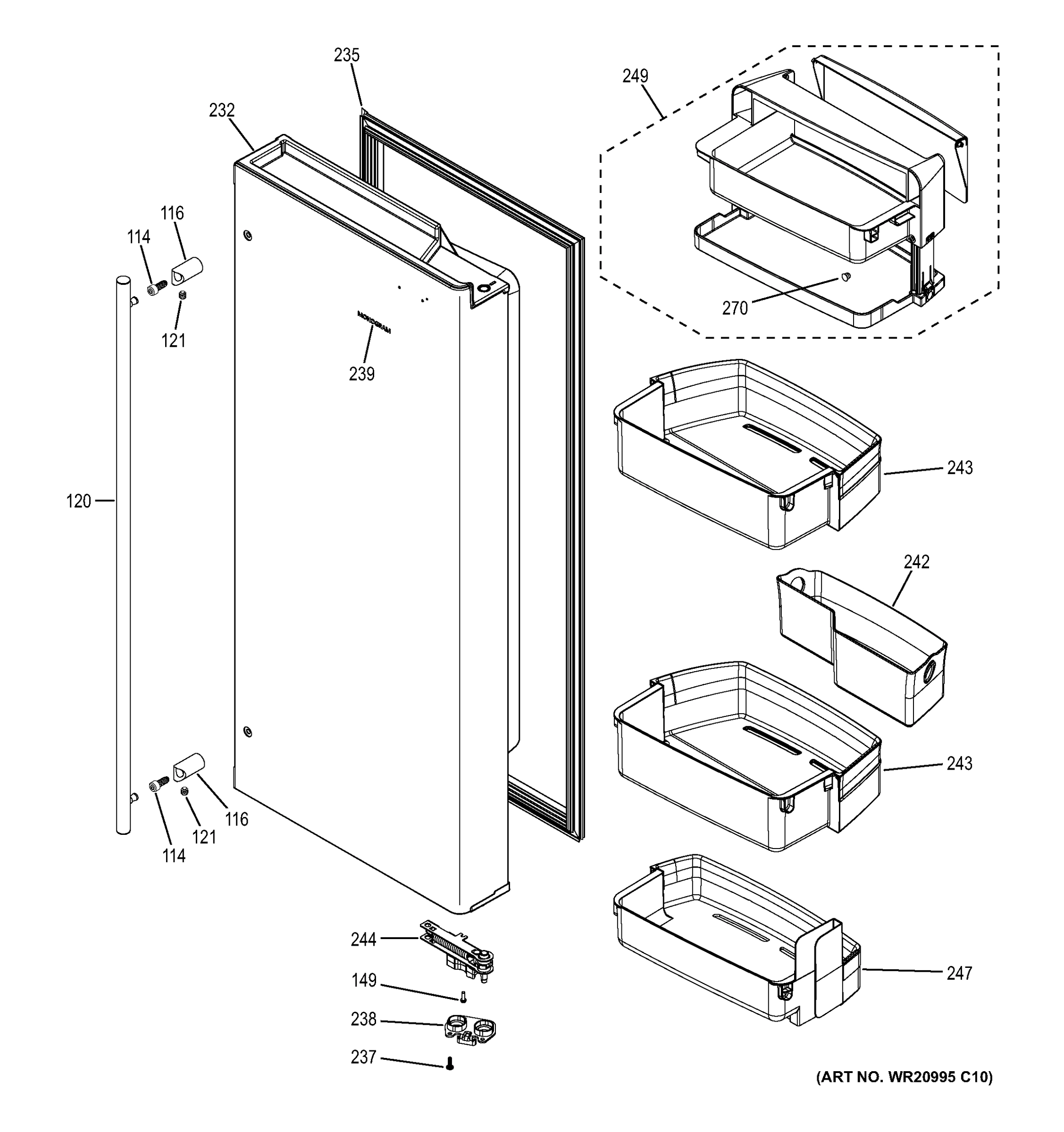 FRESH FOOD DOOR - RH