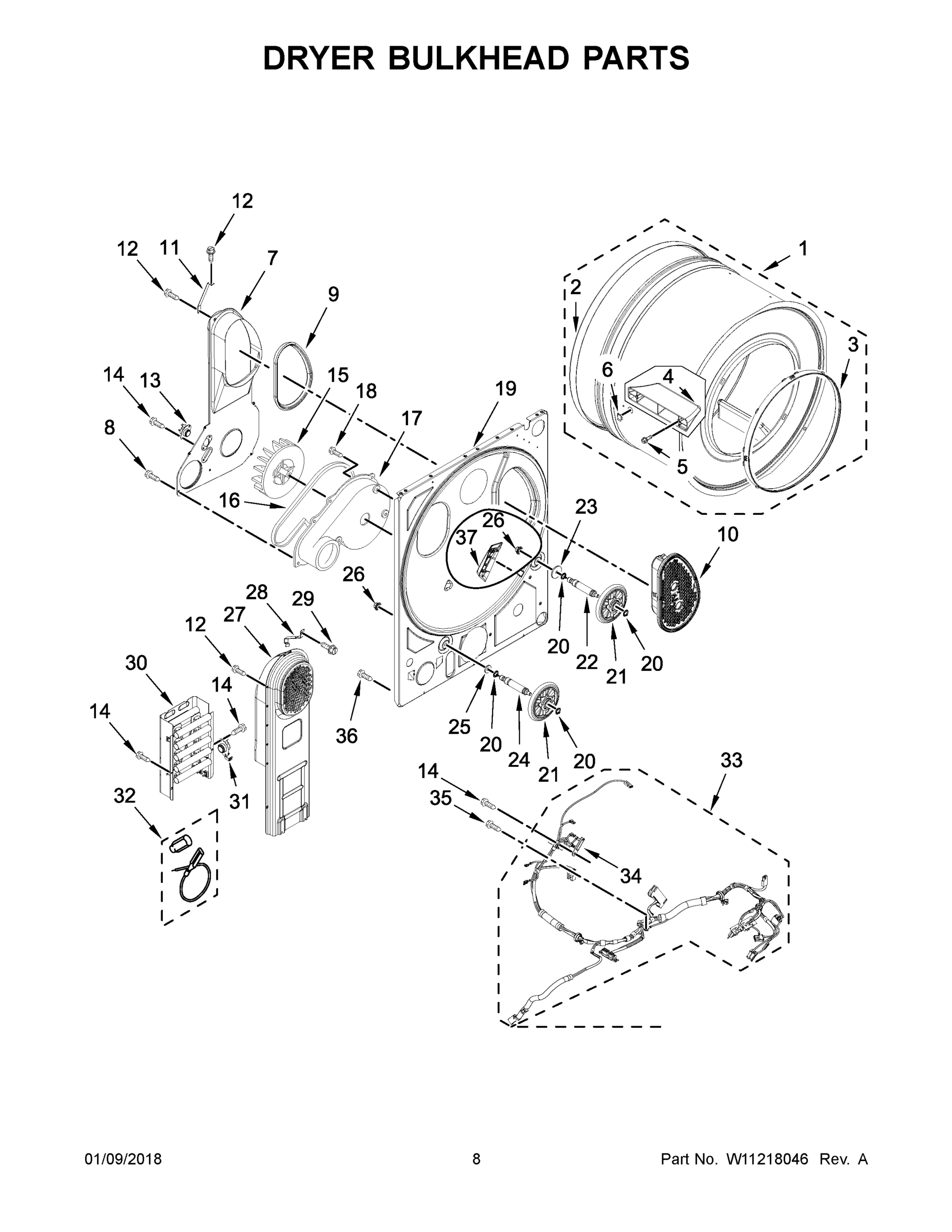 05 - DRYER BULKHEAD PARTS