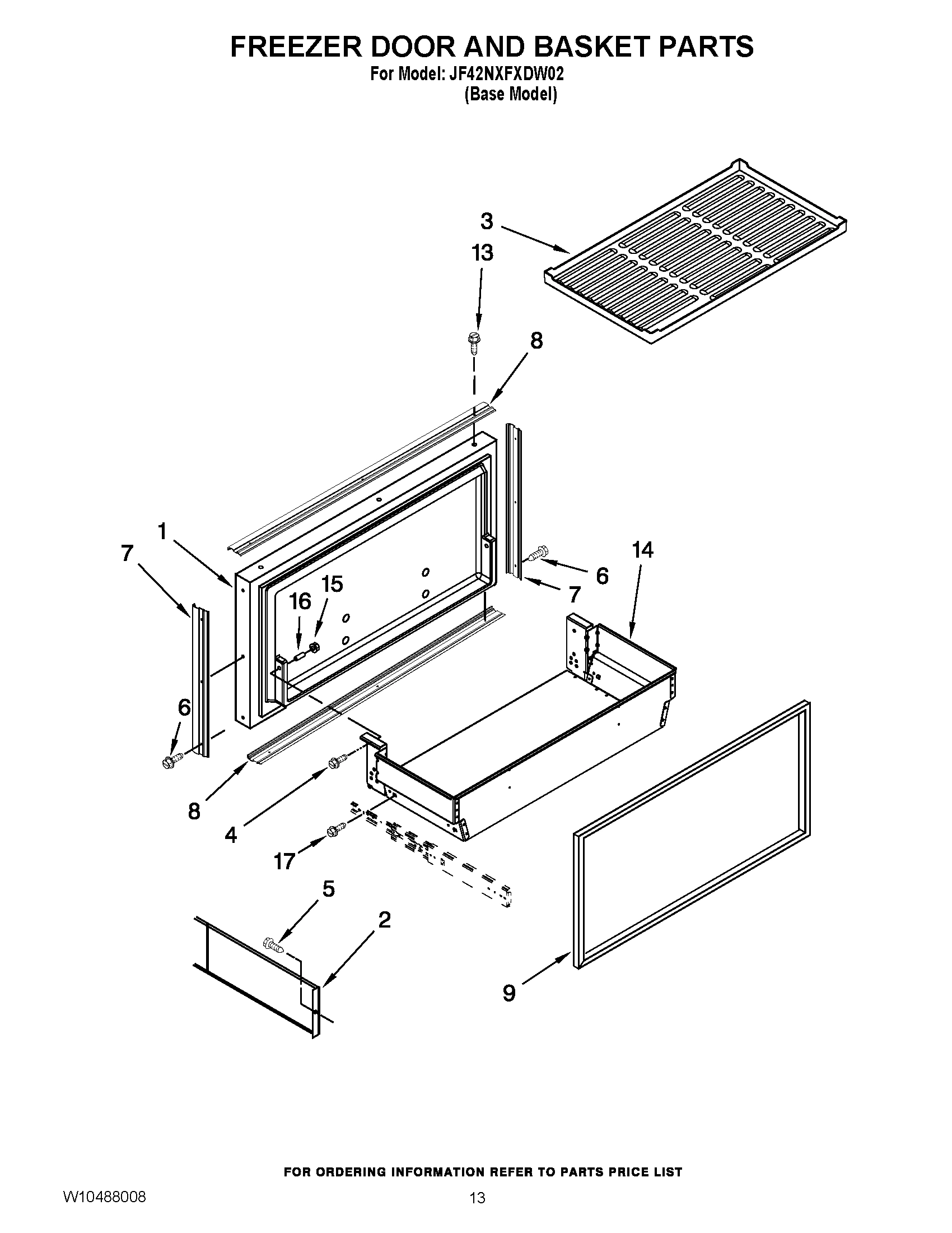 08 - FREEZER DOOR AND BASKET PARTS