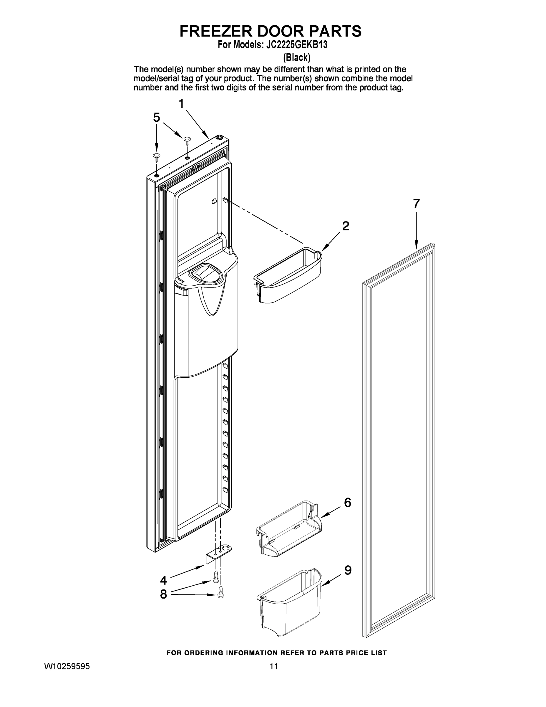 07 - FREEZER DOOR PARTS
