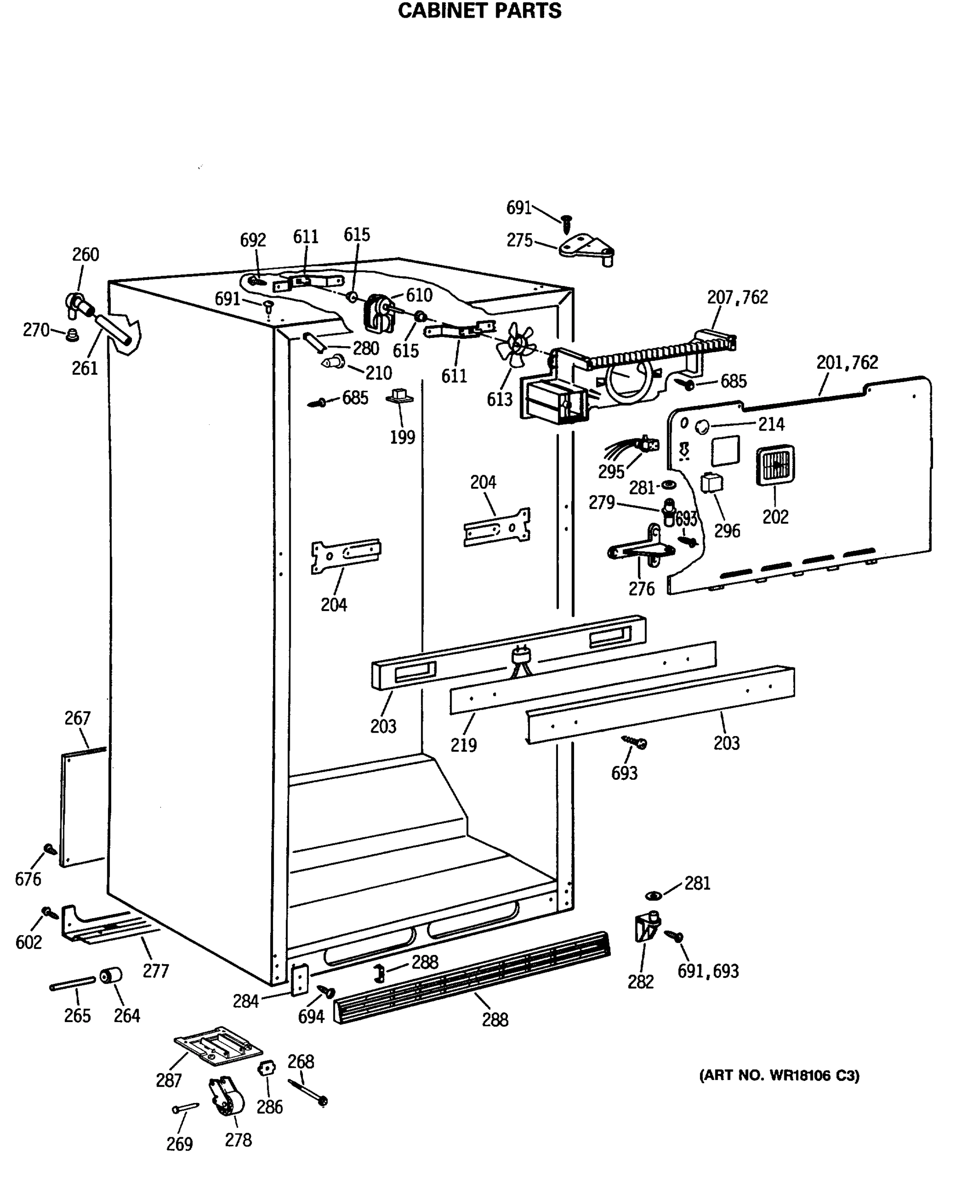 CABINET PARTS