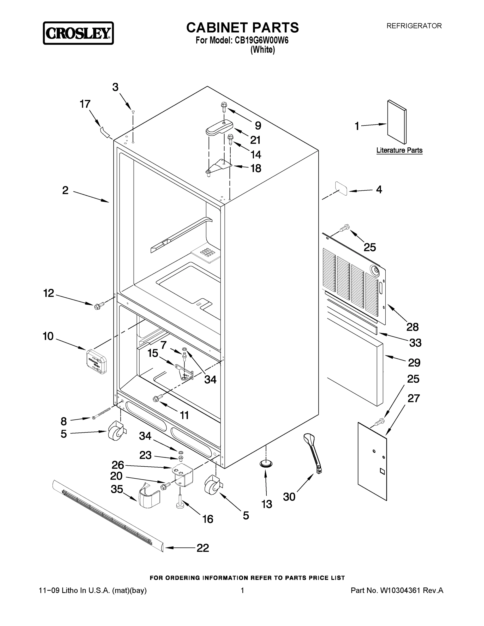 01 - CABINET PARTS