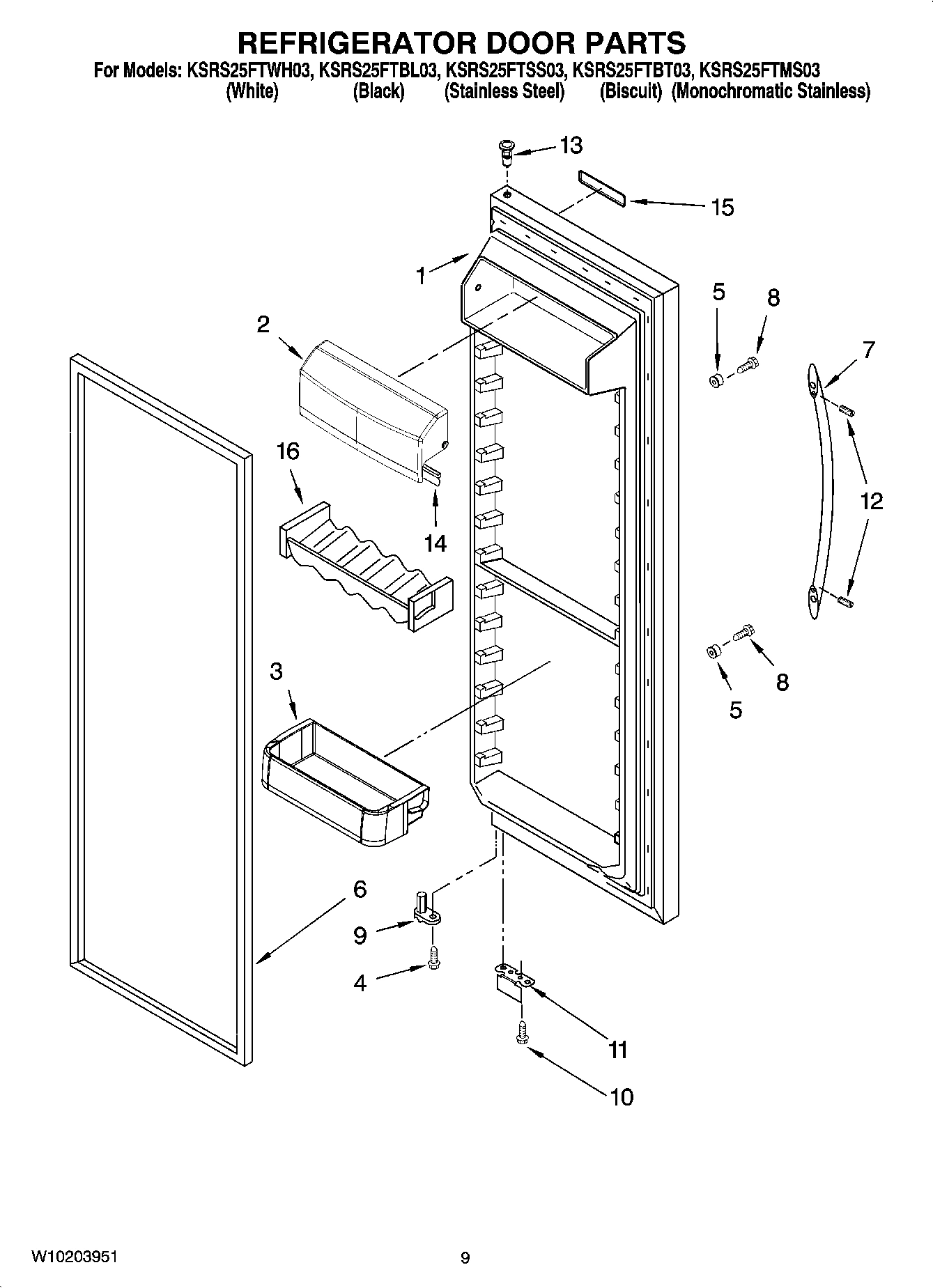 06 - REFRIGERATOR DOOR PARTS