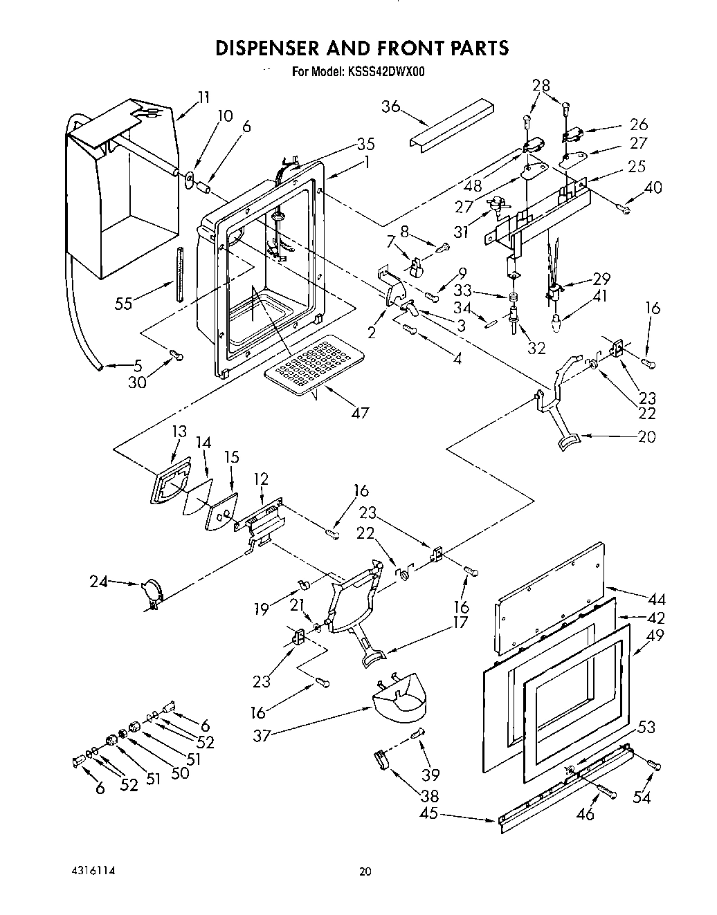 13 - DISPENSER AND FRONT