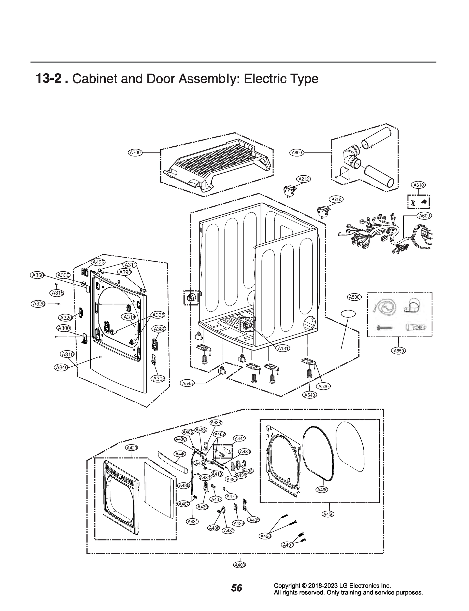 CABINET AND DOOR ASSEMBLY
