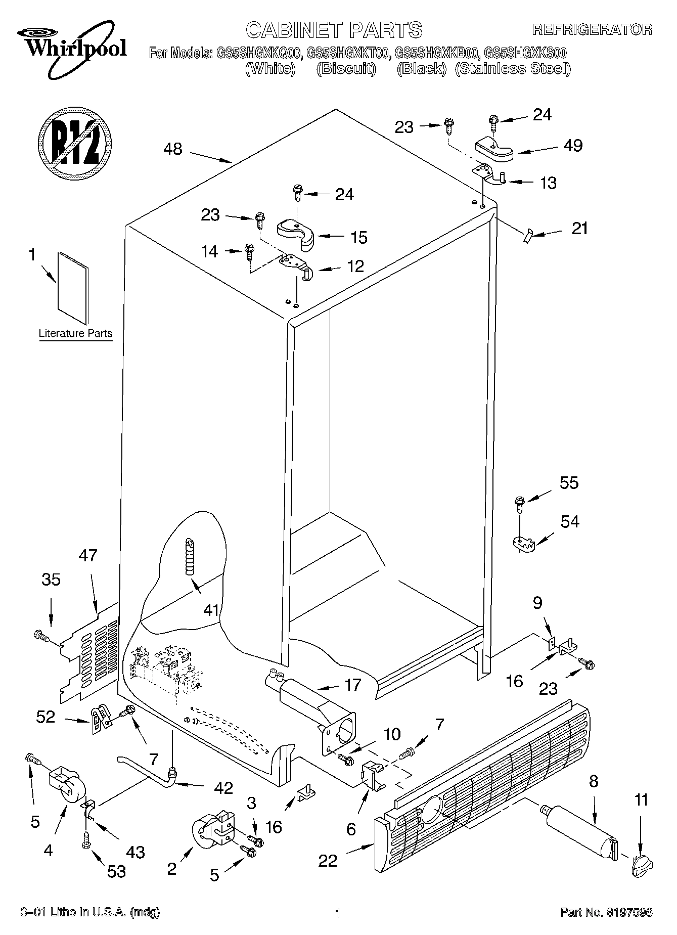 01 - CABINET, LITERATURE