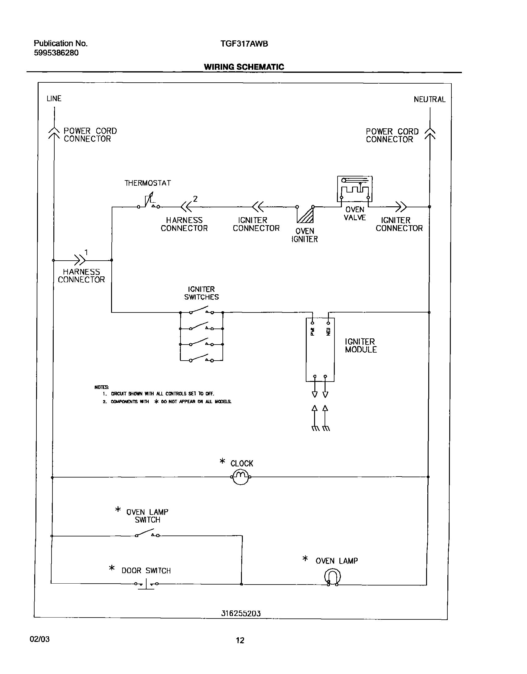 12 - WIRING SCHEMATIC