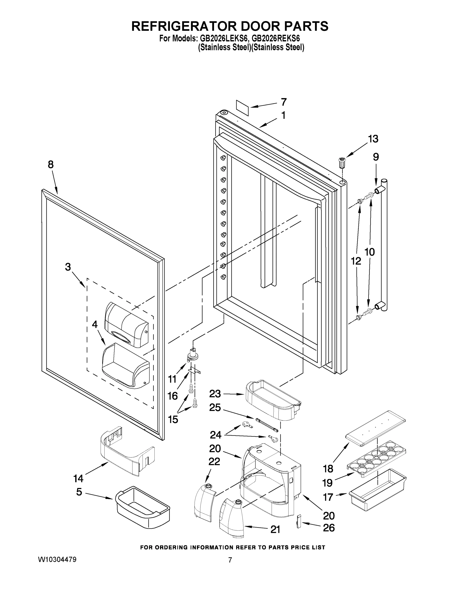 04 - REFRIGERATOR DOOR PARTS