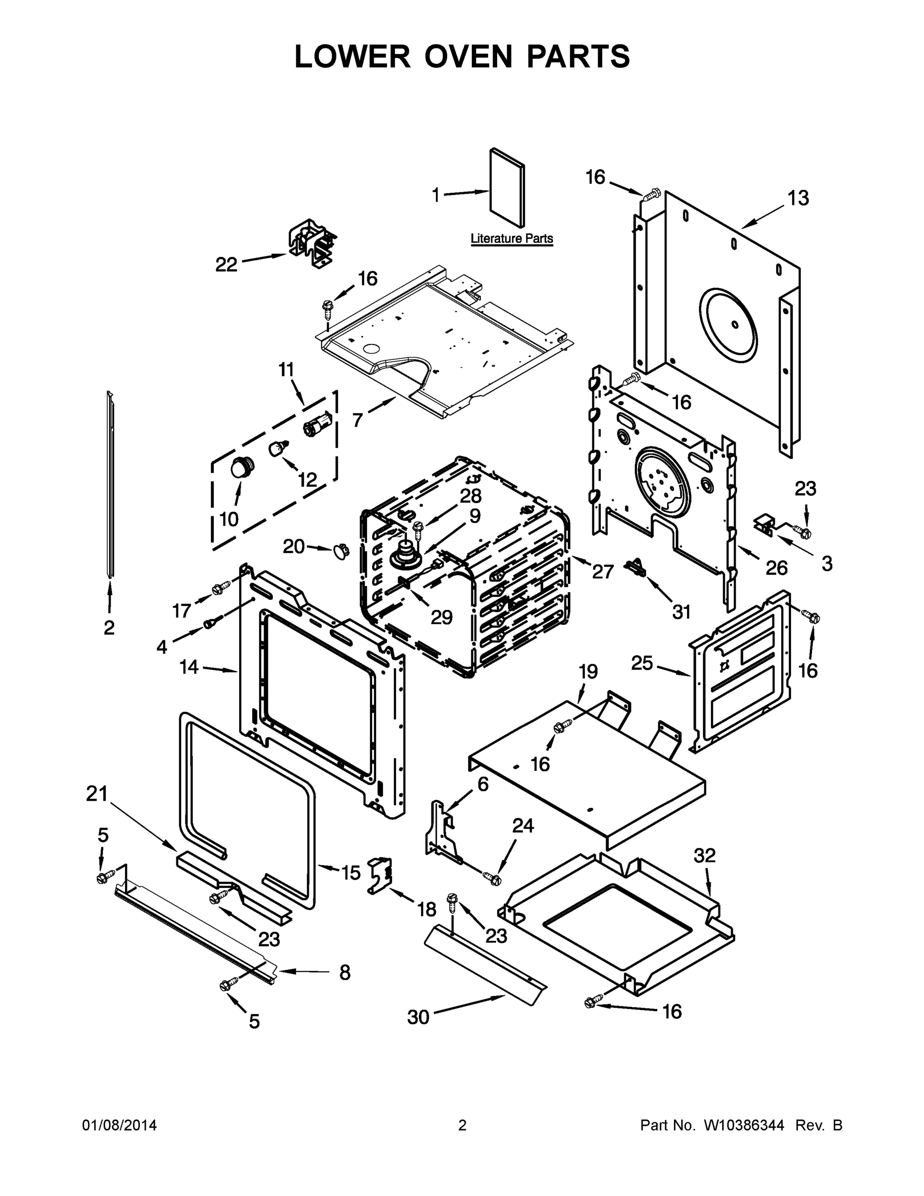 02 - LOWER OVEN PARTS