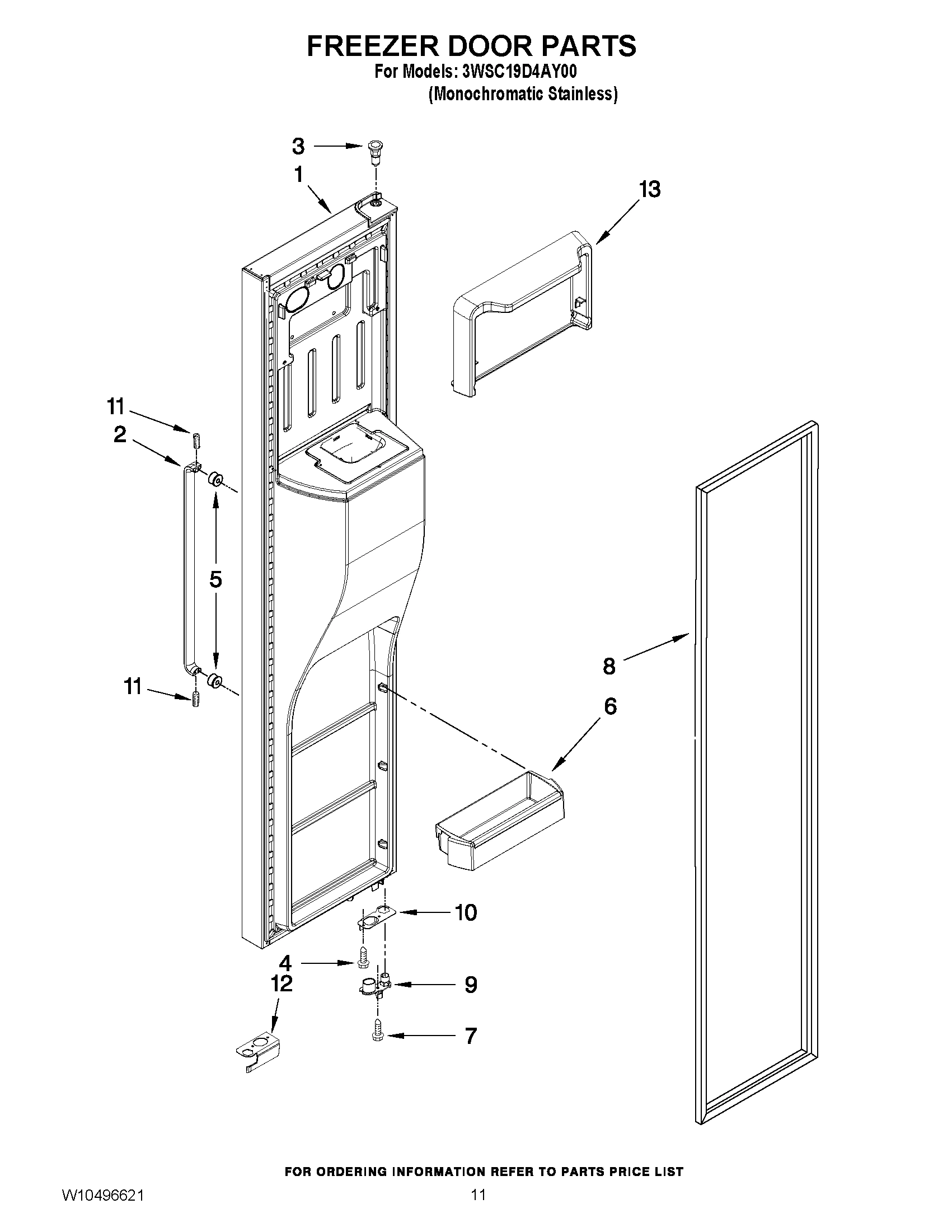 07 - FREEZER DOOR PARTS