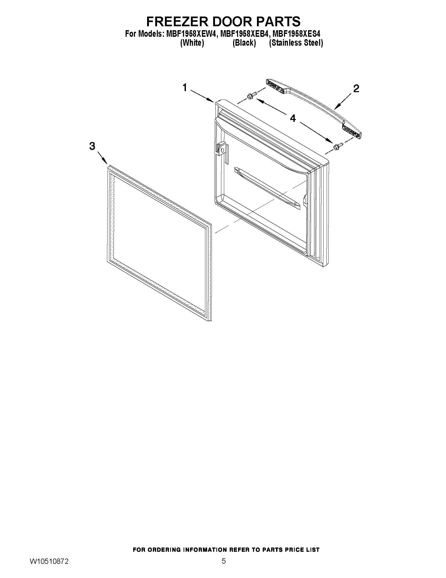 03 - FREEZER DOOR PARTS