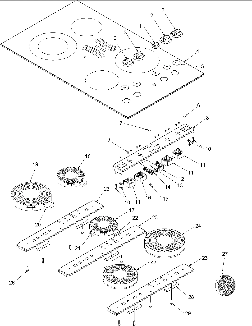 01 - Cooktop Assembly