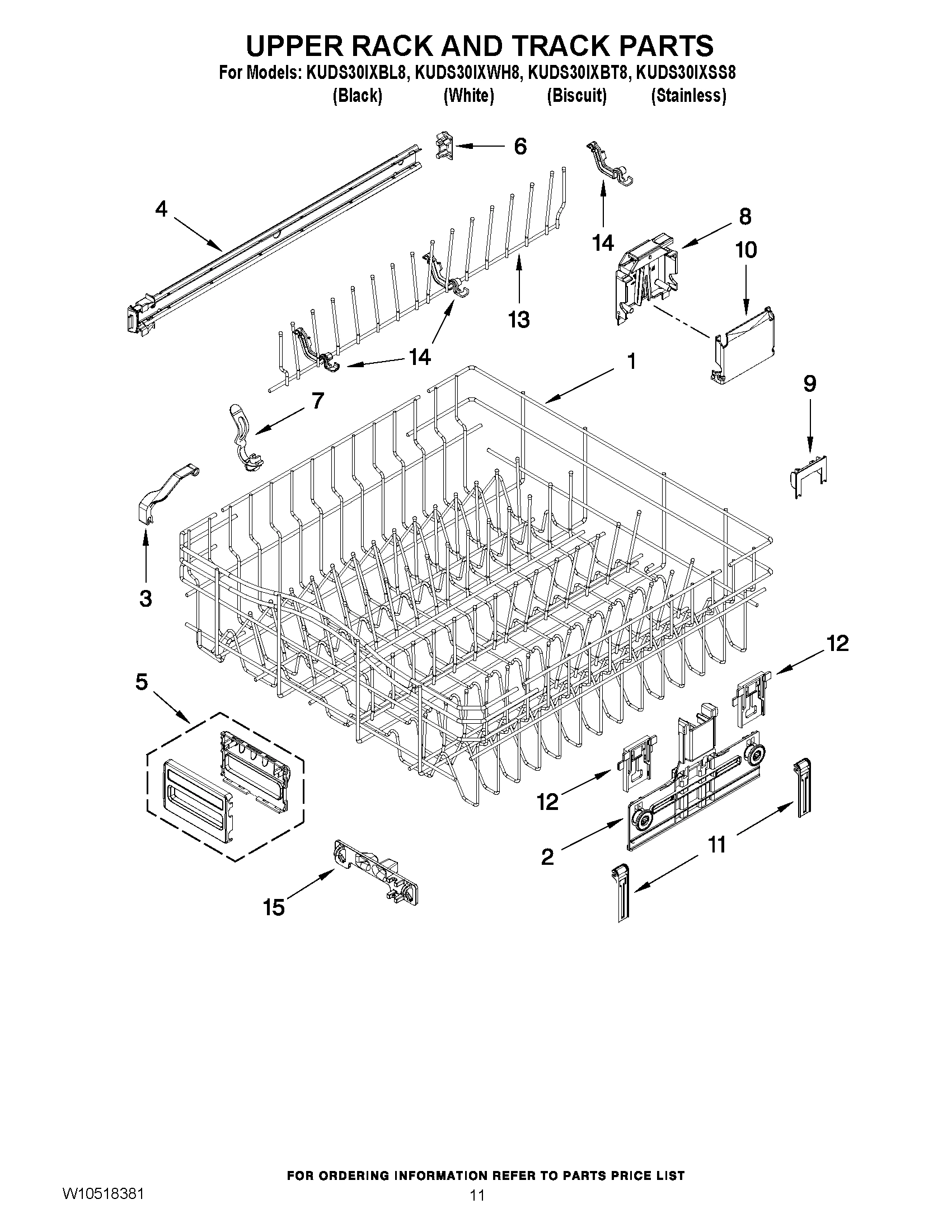 09 - UPPER RACK AND TRACK PARTS