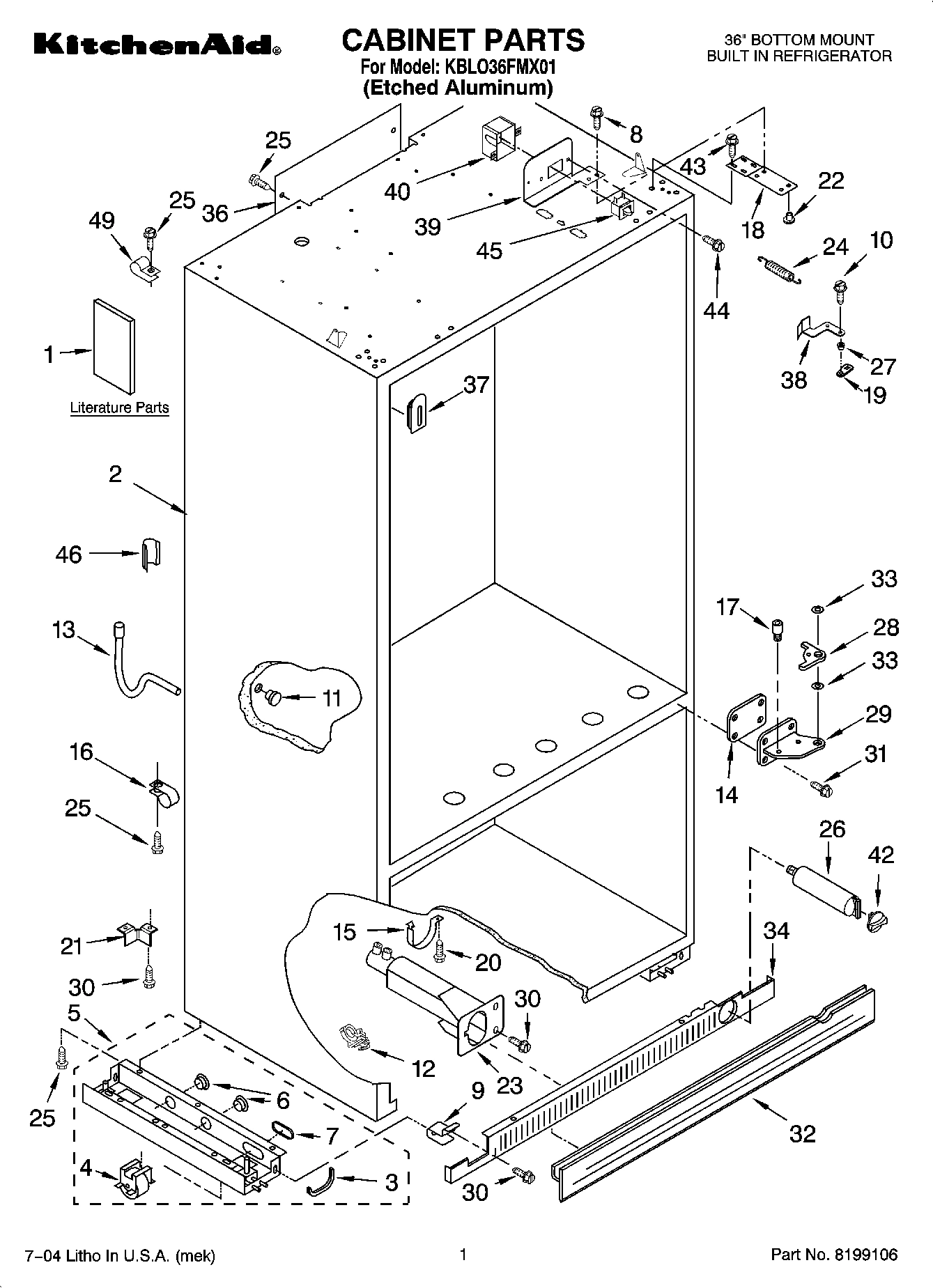 01 - CABINET PARTS