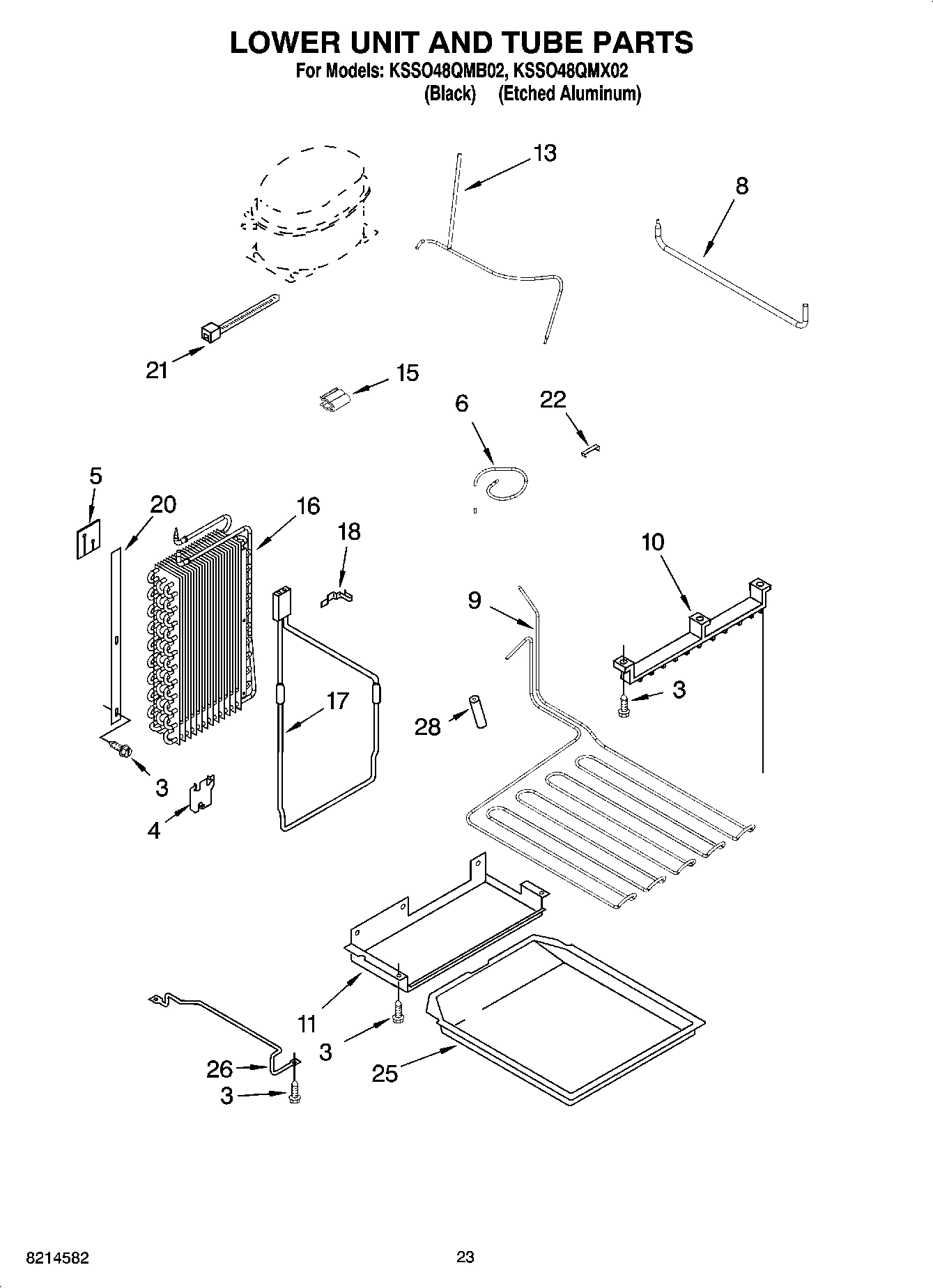 14 - LOWER UNIT AND TUBE PARTS