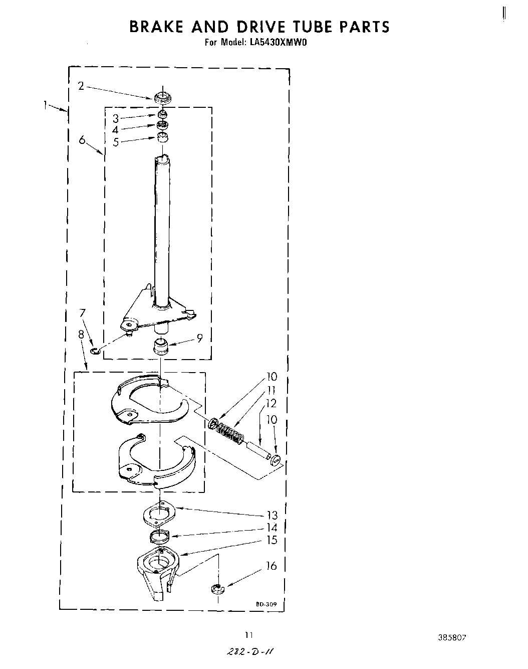 09 - BRAKE AND DRIVE TUBE
