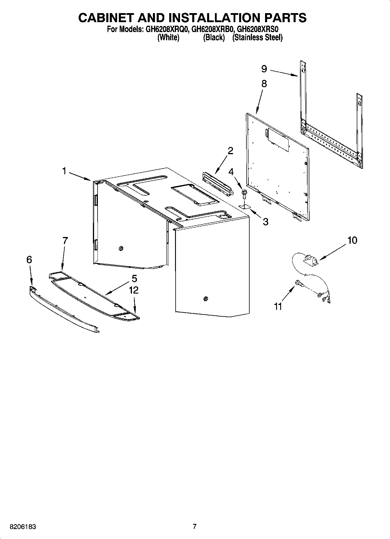 06 - CABINET AND INSTALLATION PARTS