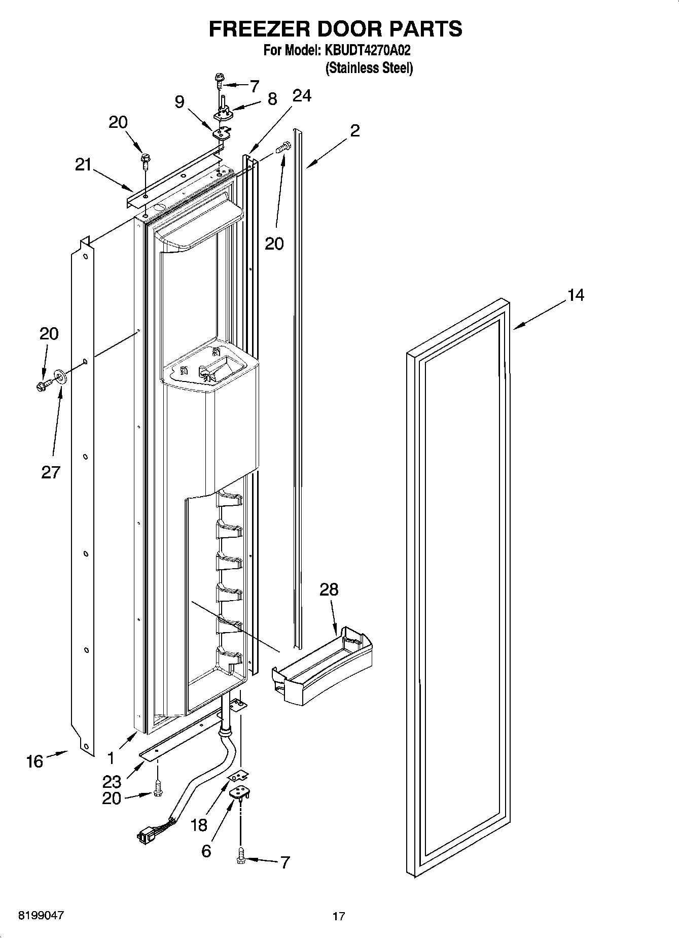 11 - FREEZER DOOR PARTS
