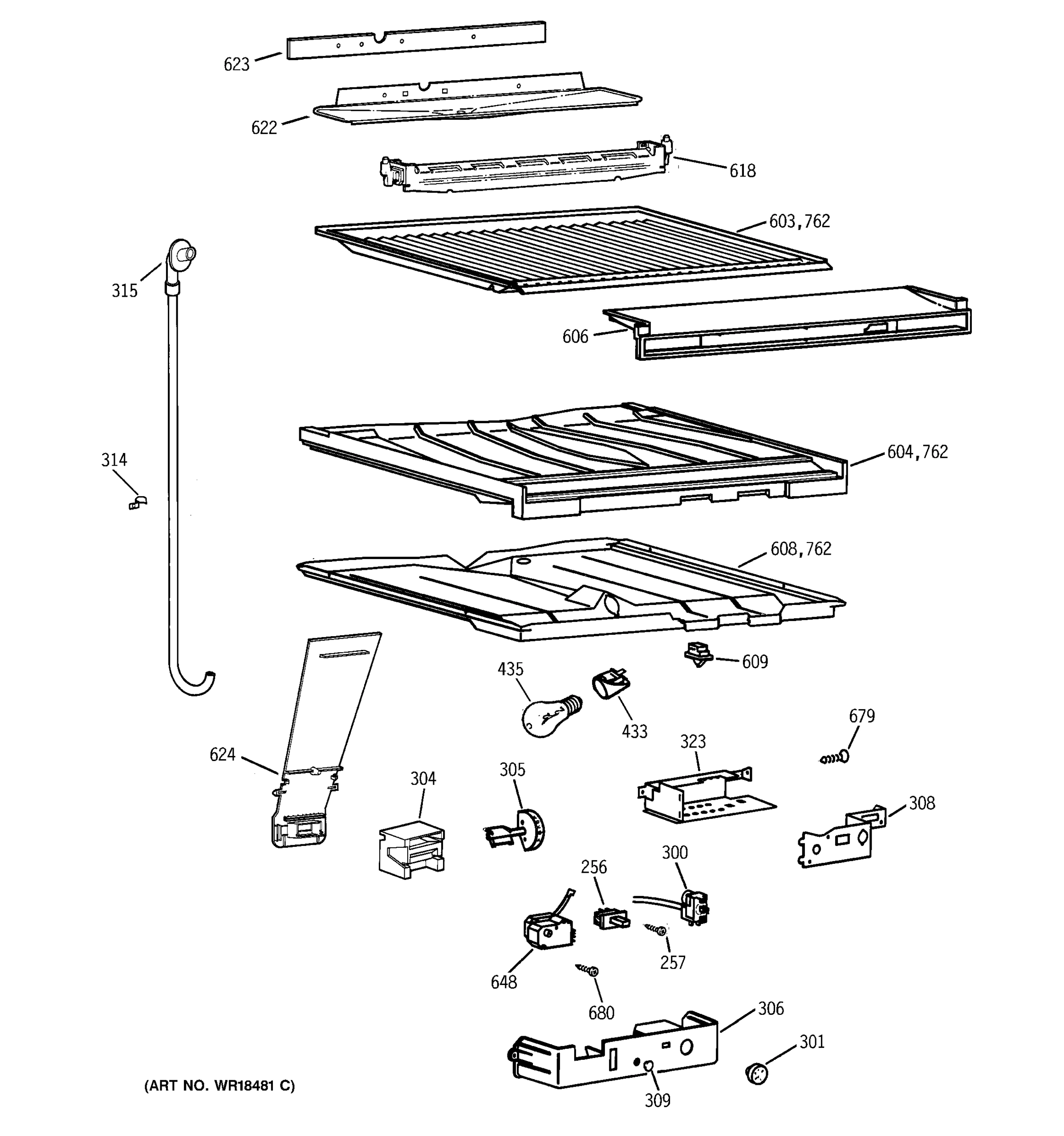 COMPARTMENT SEPARATOR PARTS