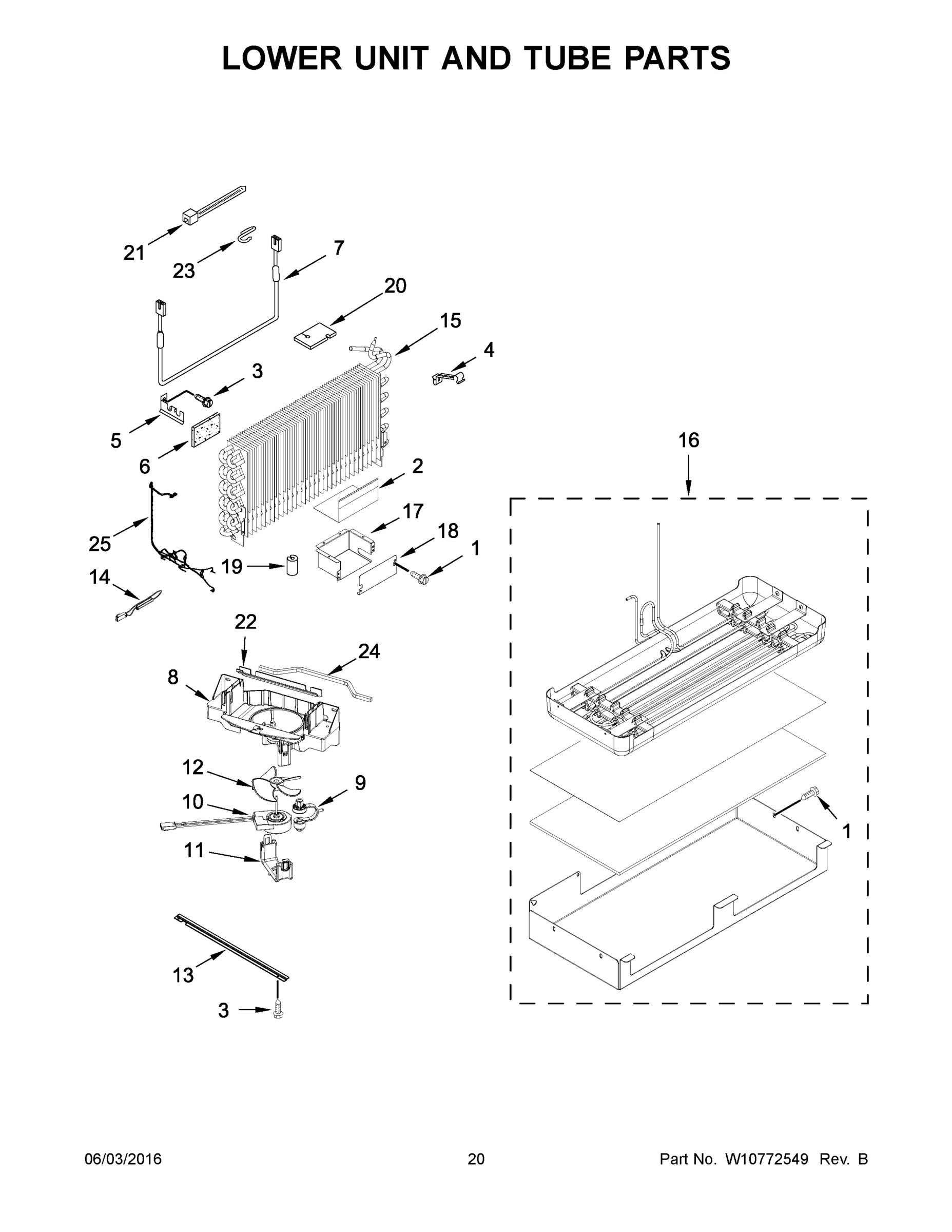 11 - LOWER UNIT AND TUBE PARTS