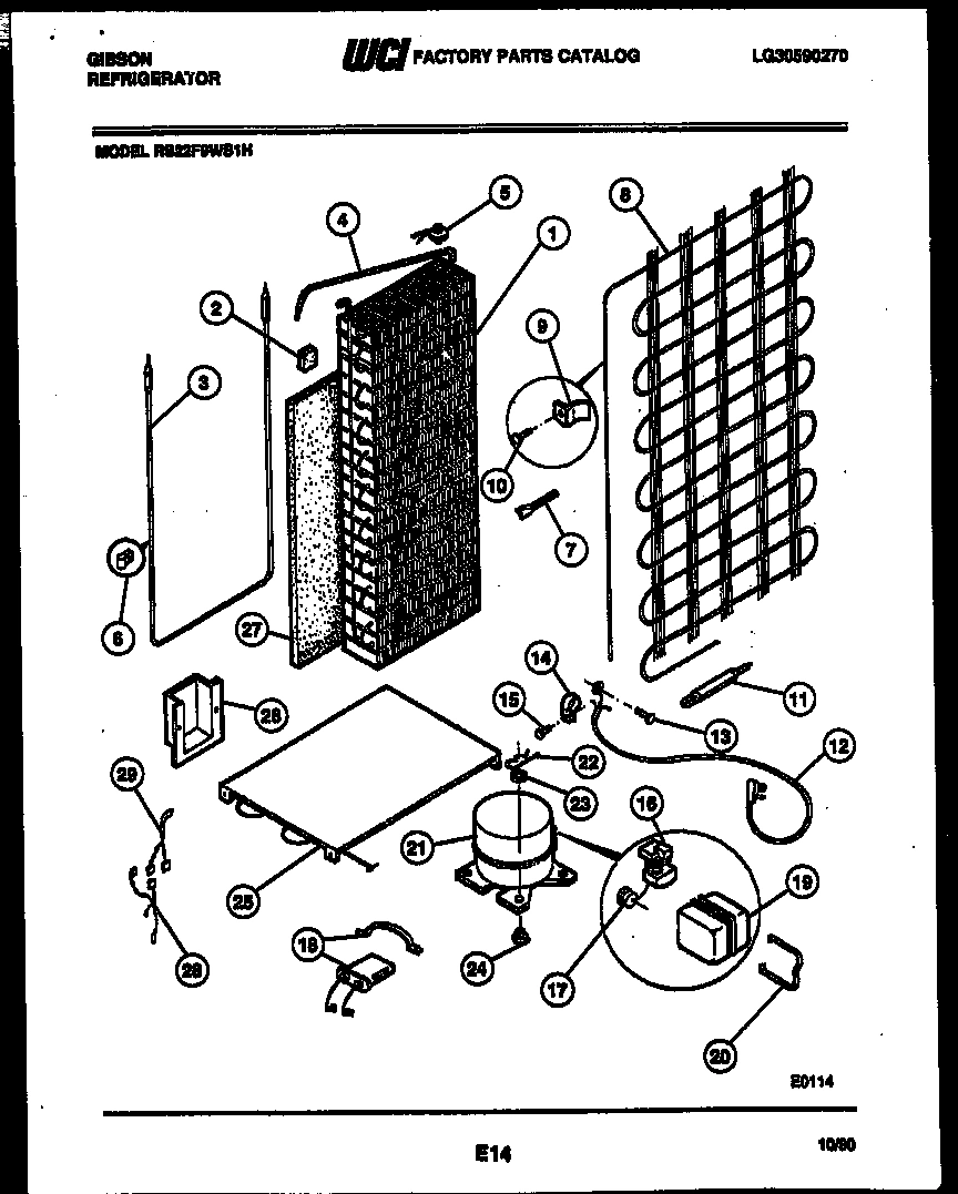 10 - SYSTEM AND AUTOMATIC DEFROST PARTS