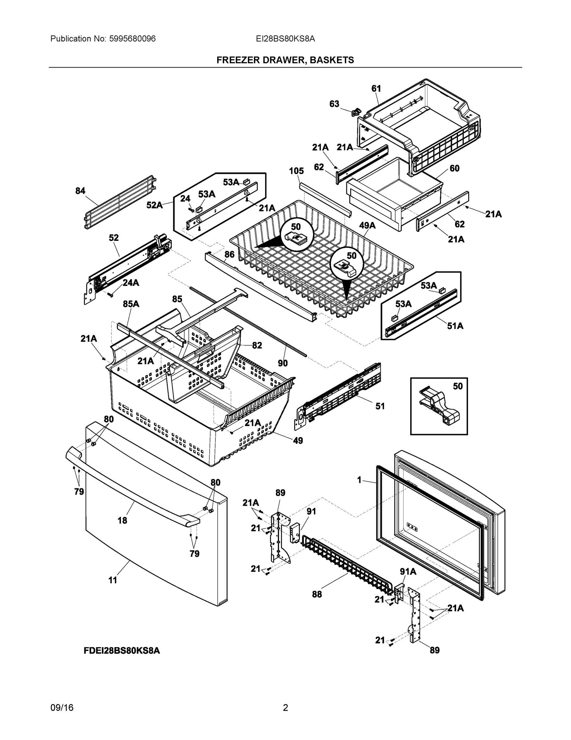 02 - FREEZER DRAWER, BASKETS