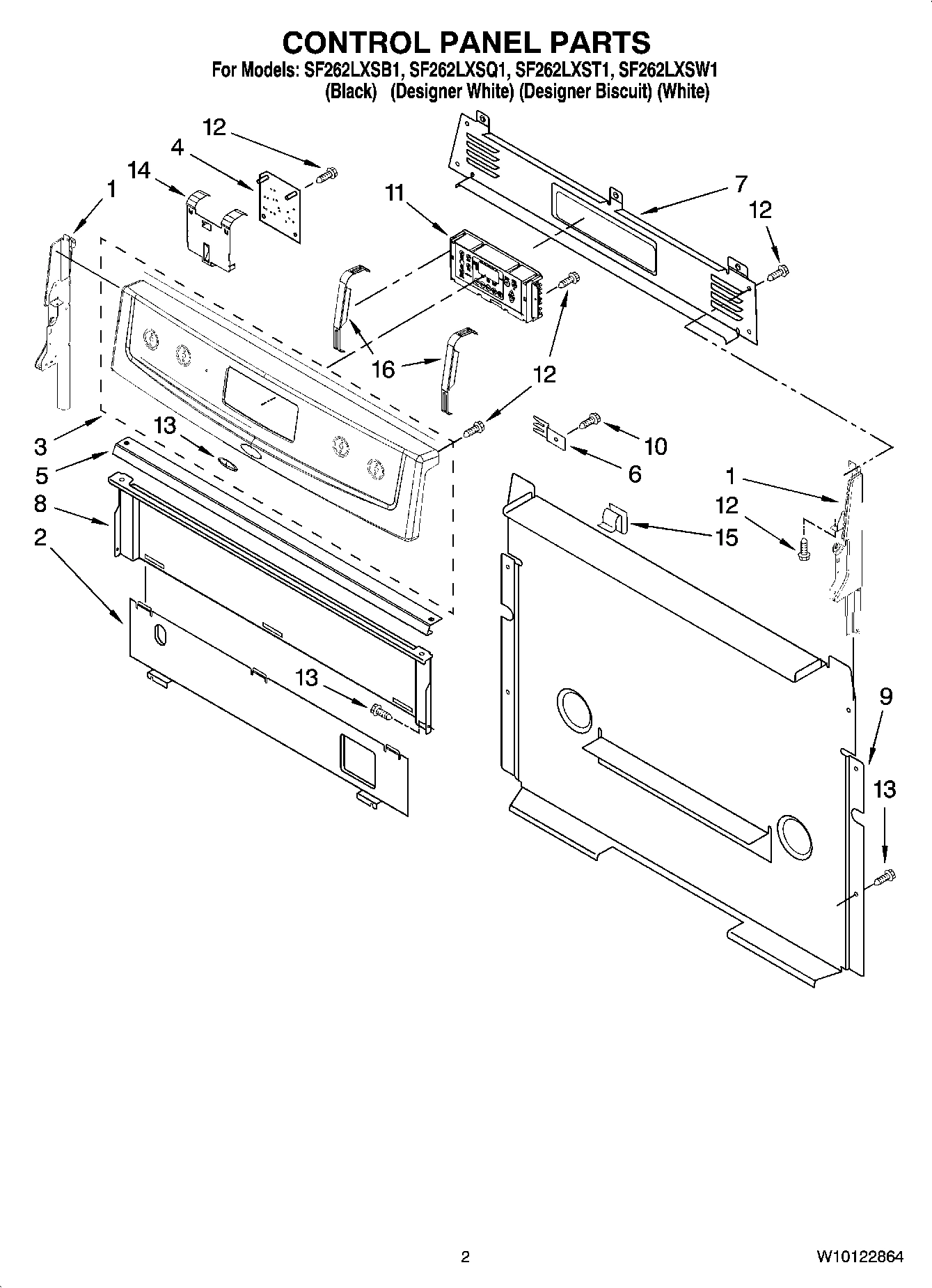 02 - CONTROL PANEL PARTS