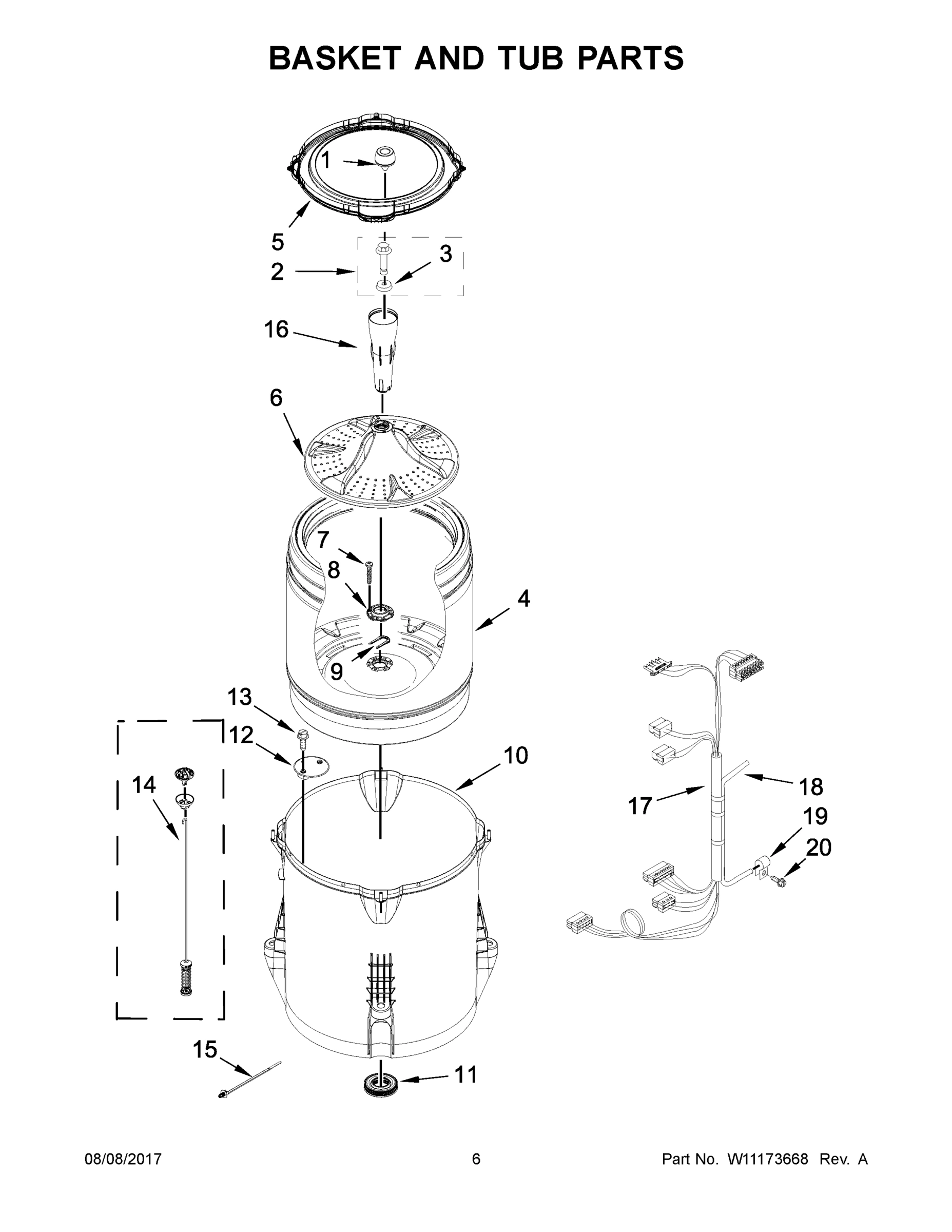 04 - BASKET AND TUB PARTS
