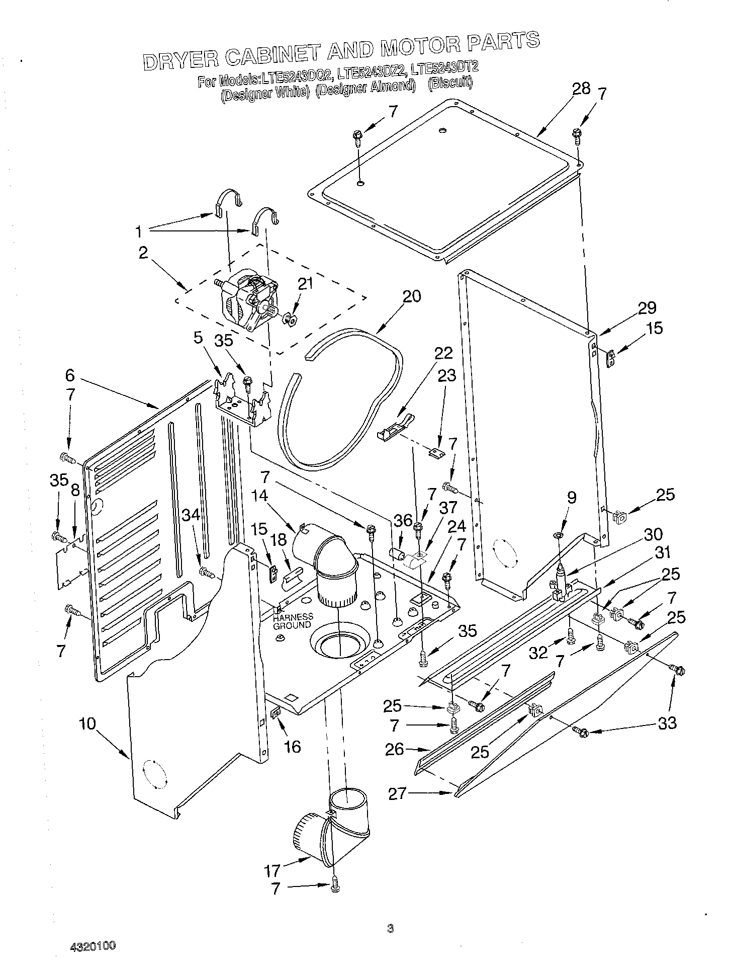 03 - DRYER CABINET AND MOTOR