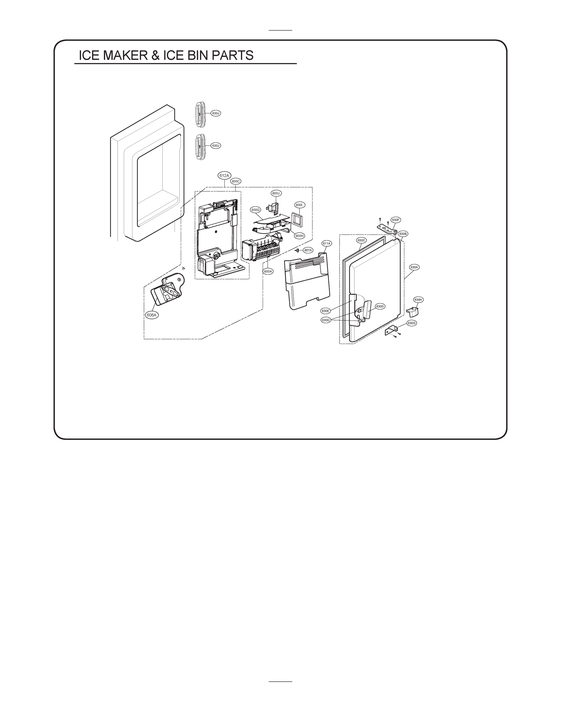 ICE MAKER & ICE BIN PARTS